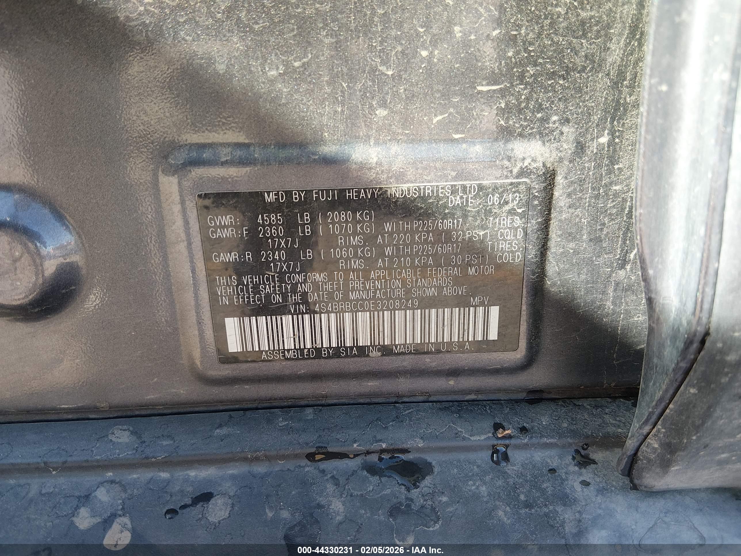 SUBARU OUTBACK image 9