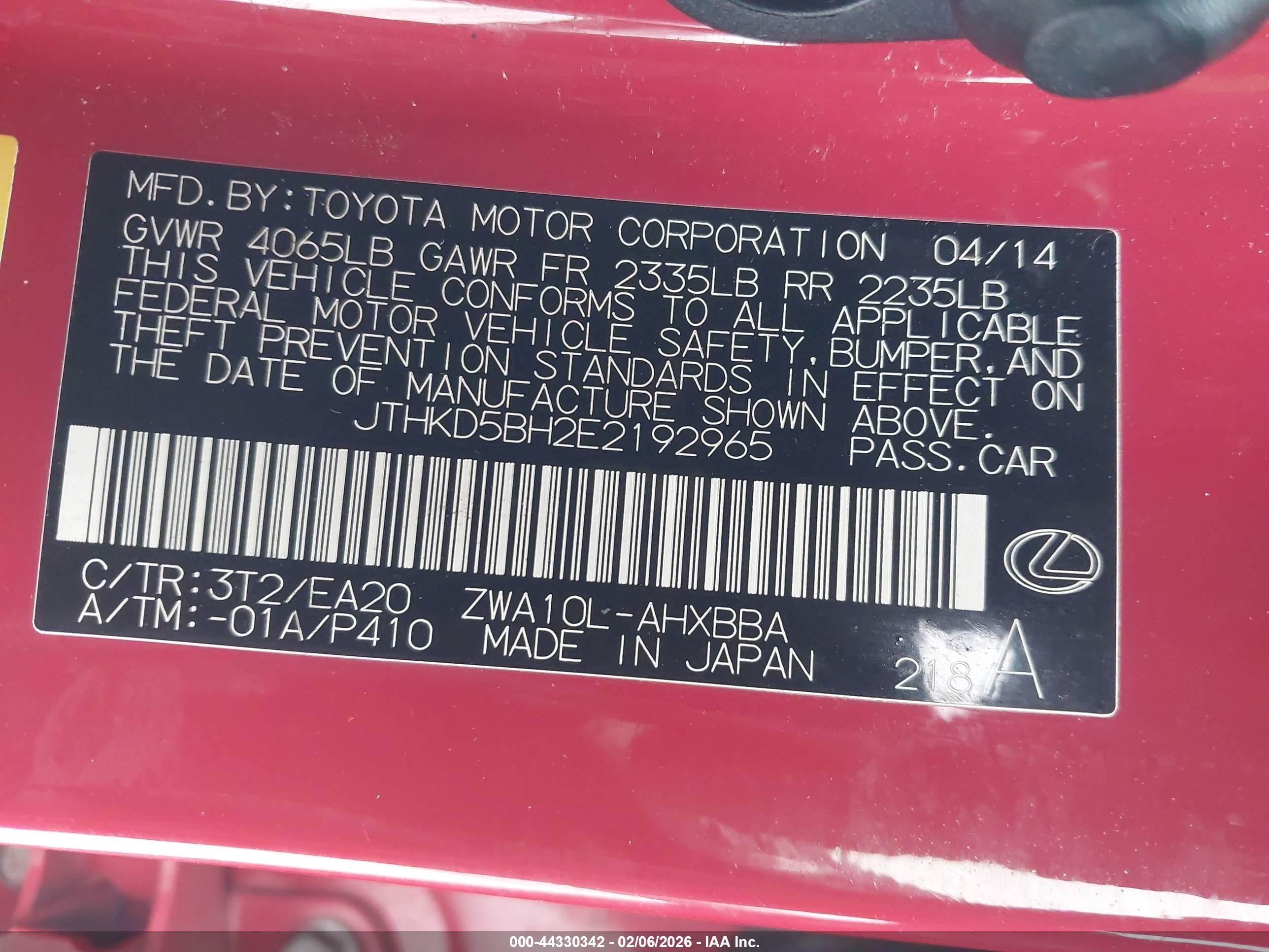 LEXUS CT image 9