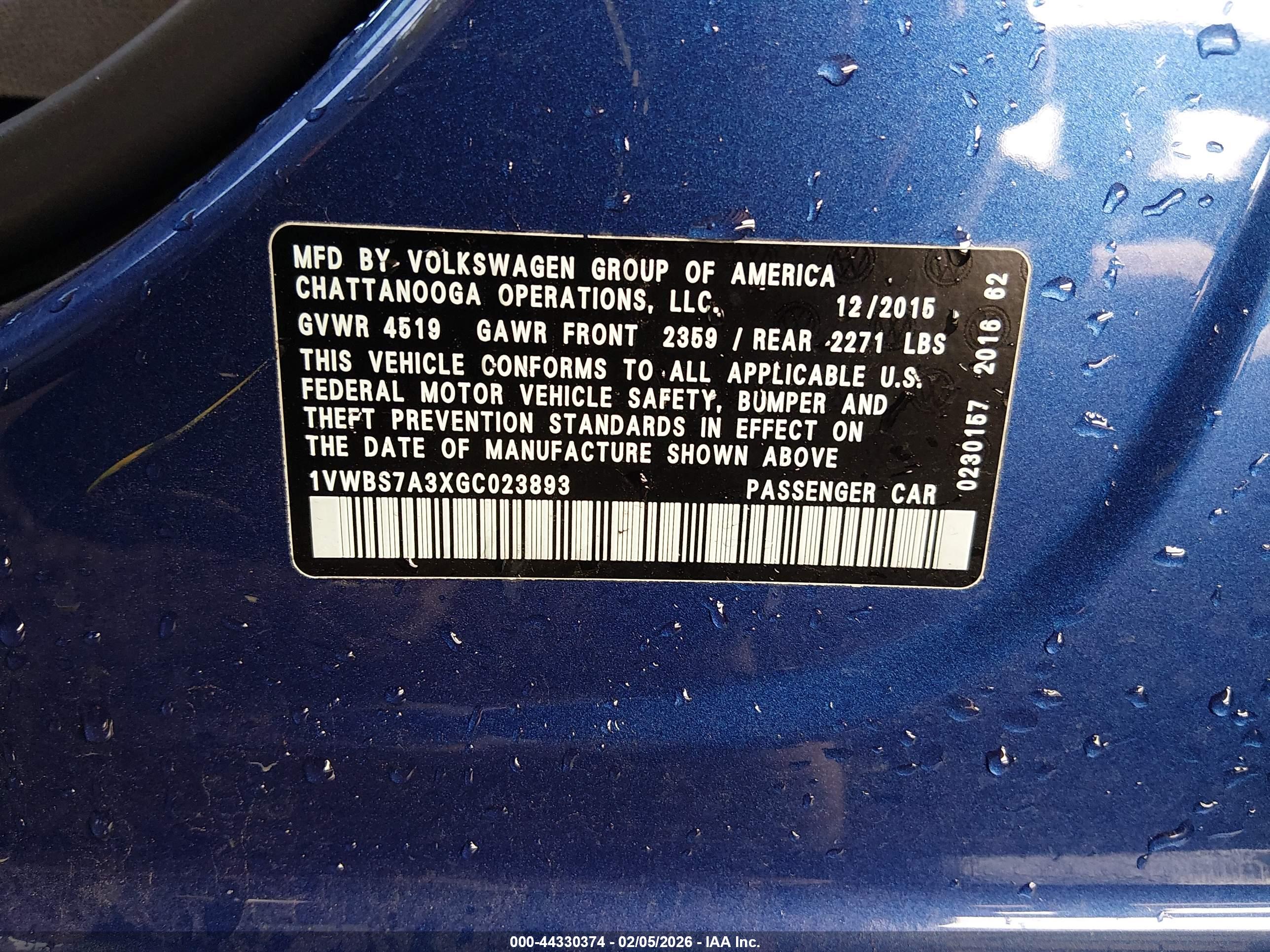 VOLKSWAGEN PASSAT image 9
