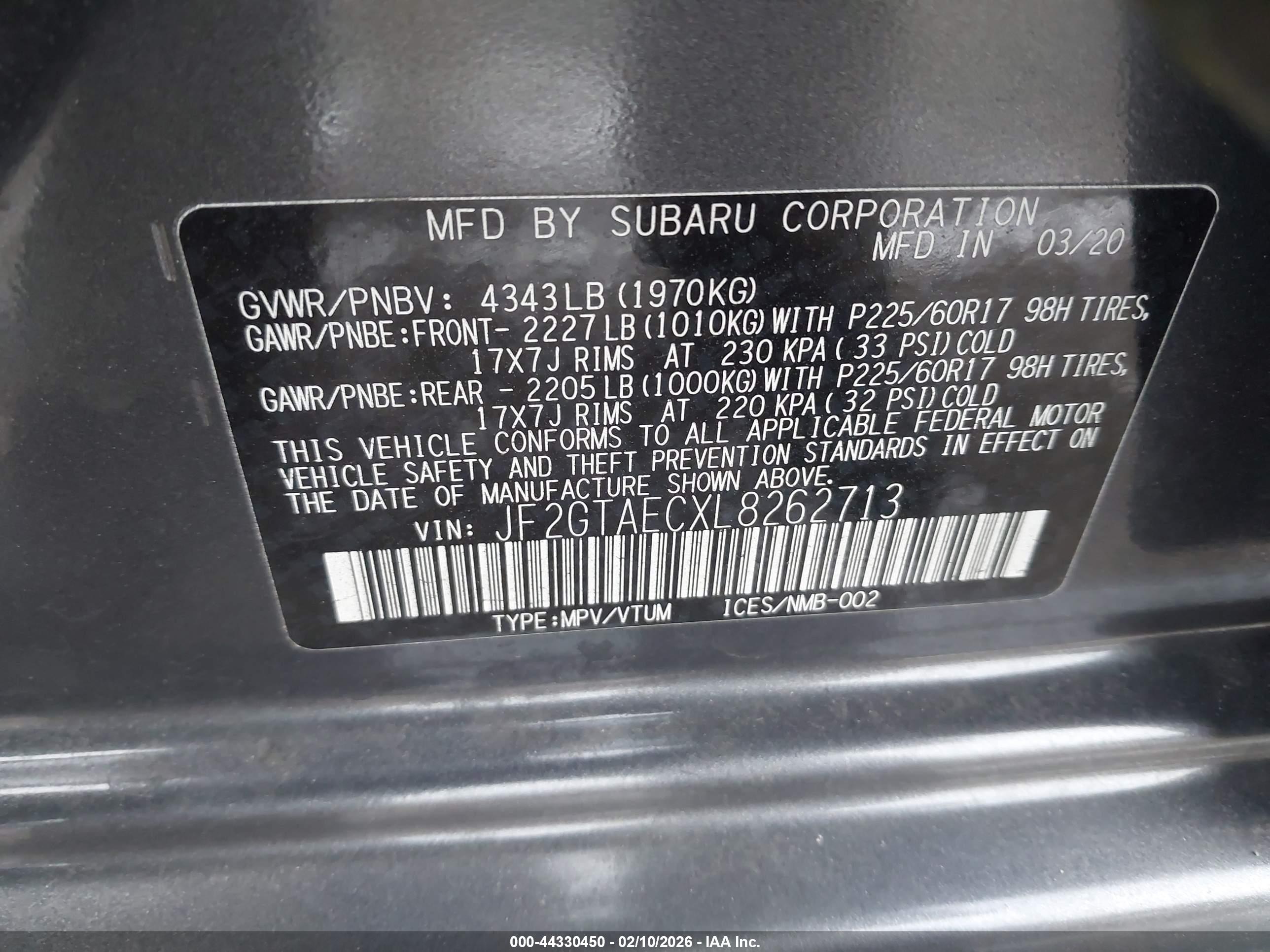 SUBARU CROSSTREK image 9