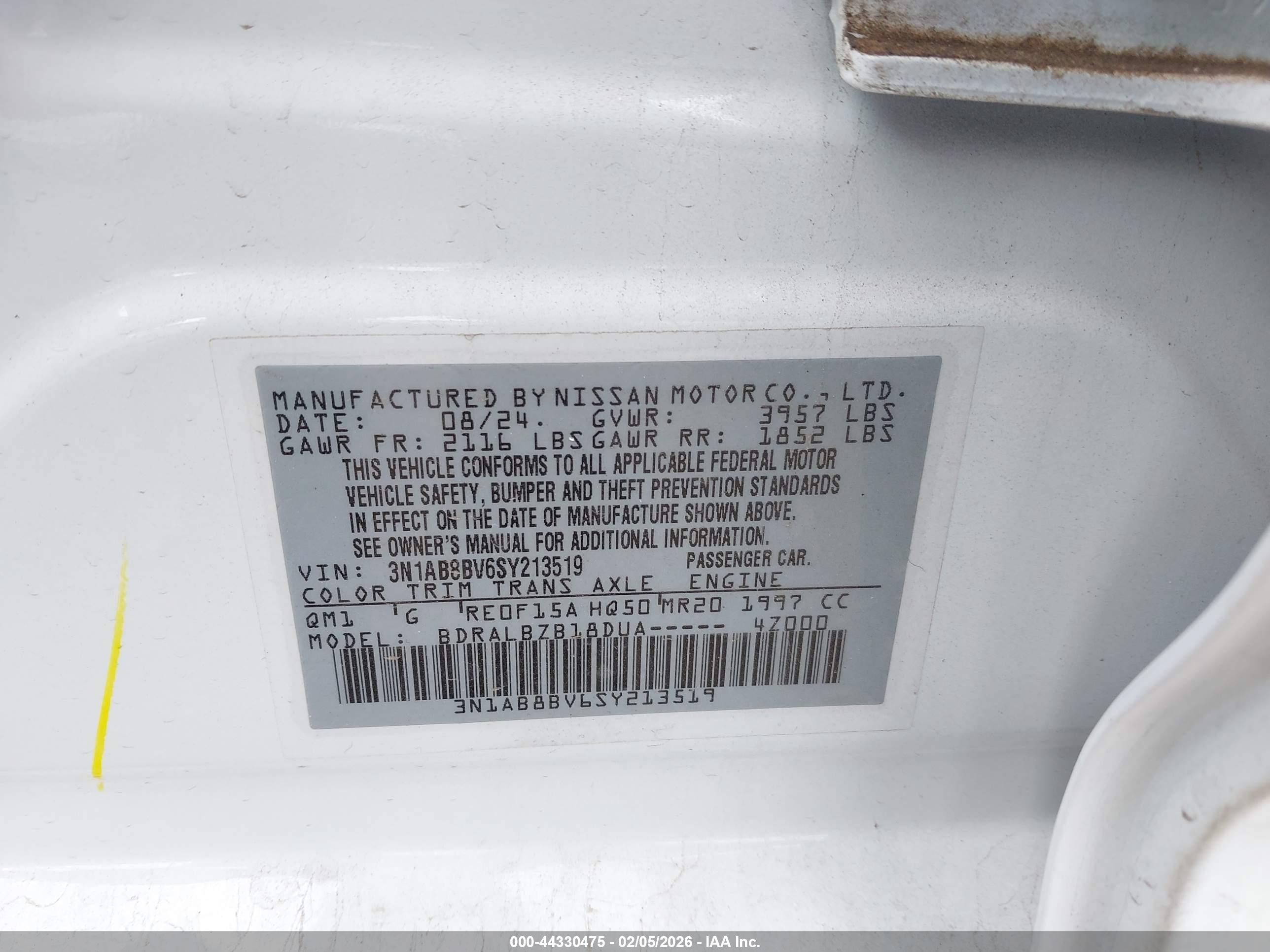 NISSAN SENTRA image 9