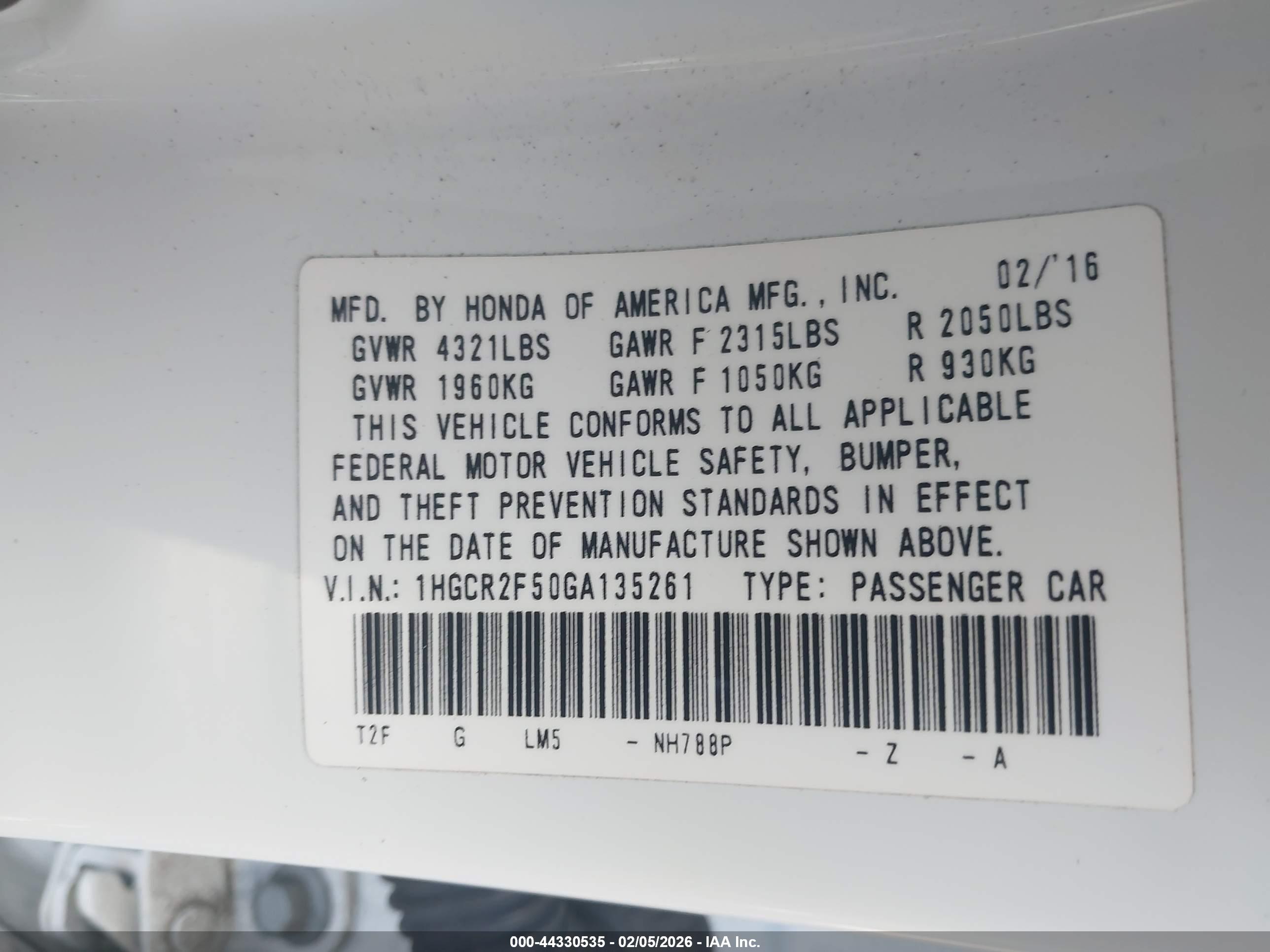 HONDA ACCORD image 9