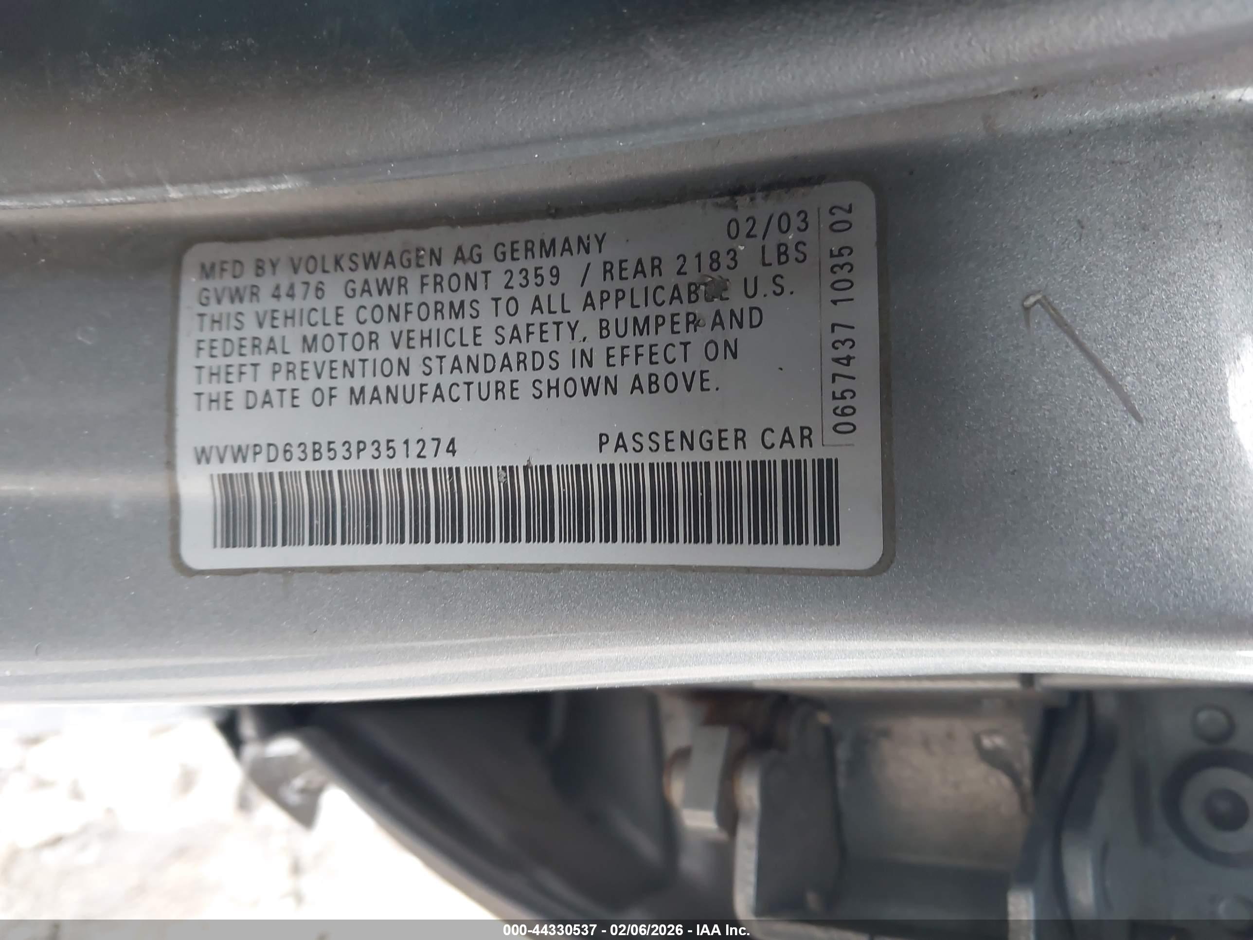VOLKSWAGEN PASSAT image 9