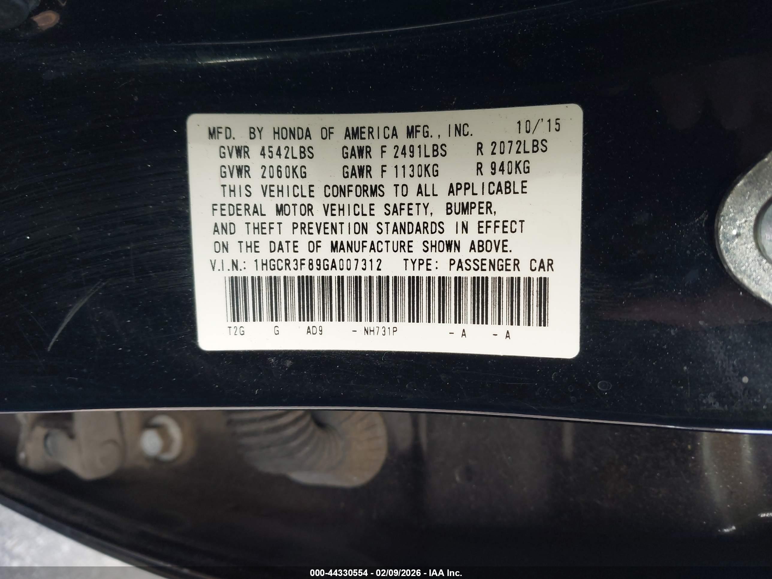 HONDA ACCORD image 9