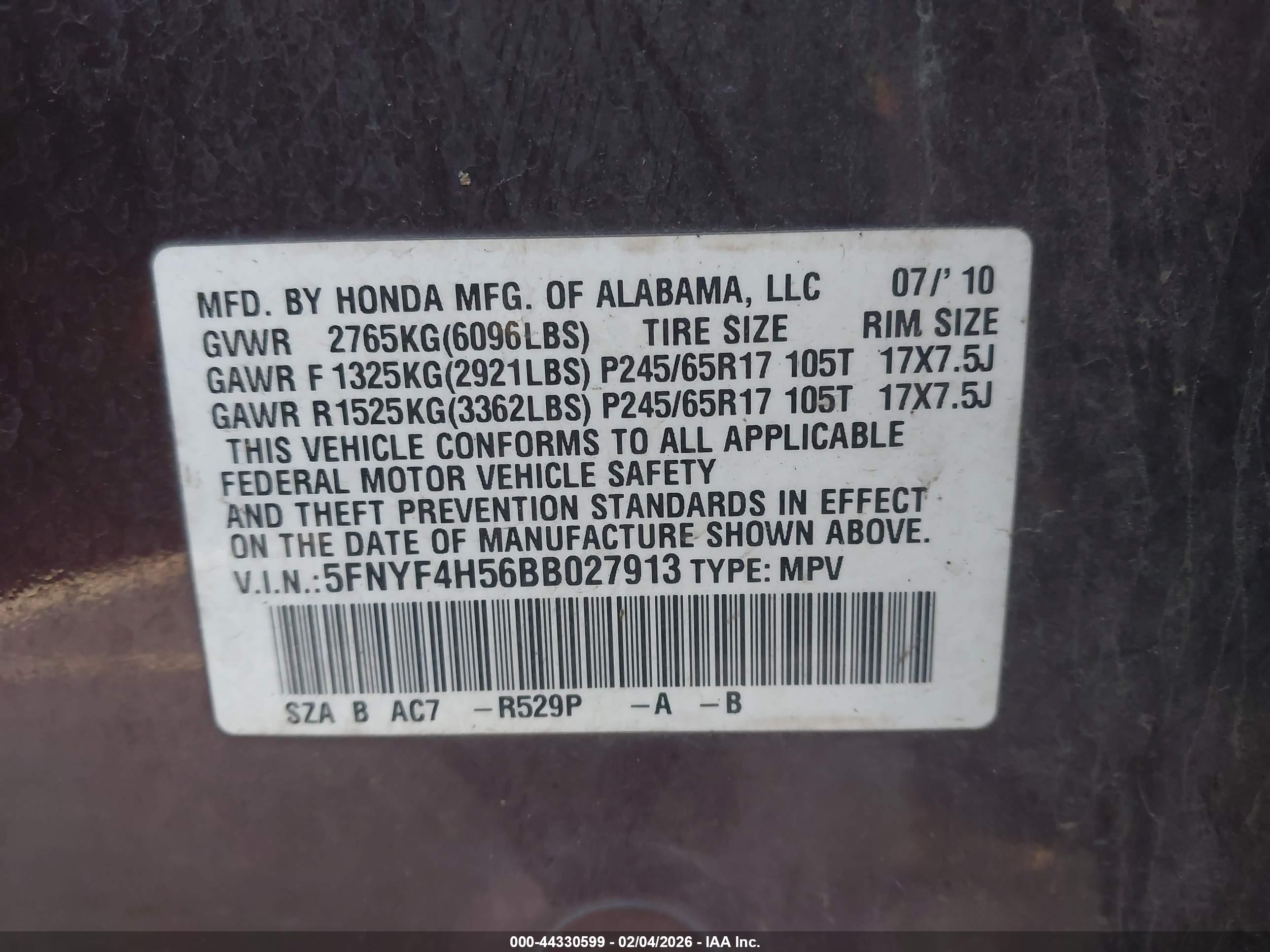 HONDA PILOT image 9