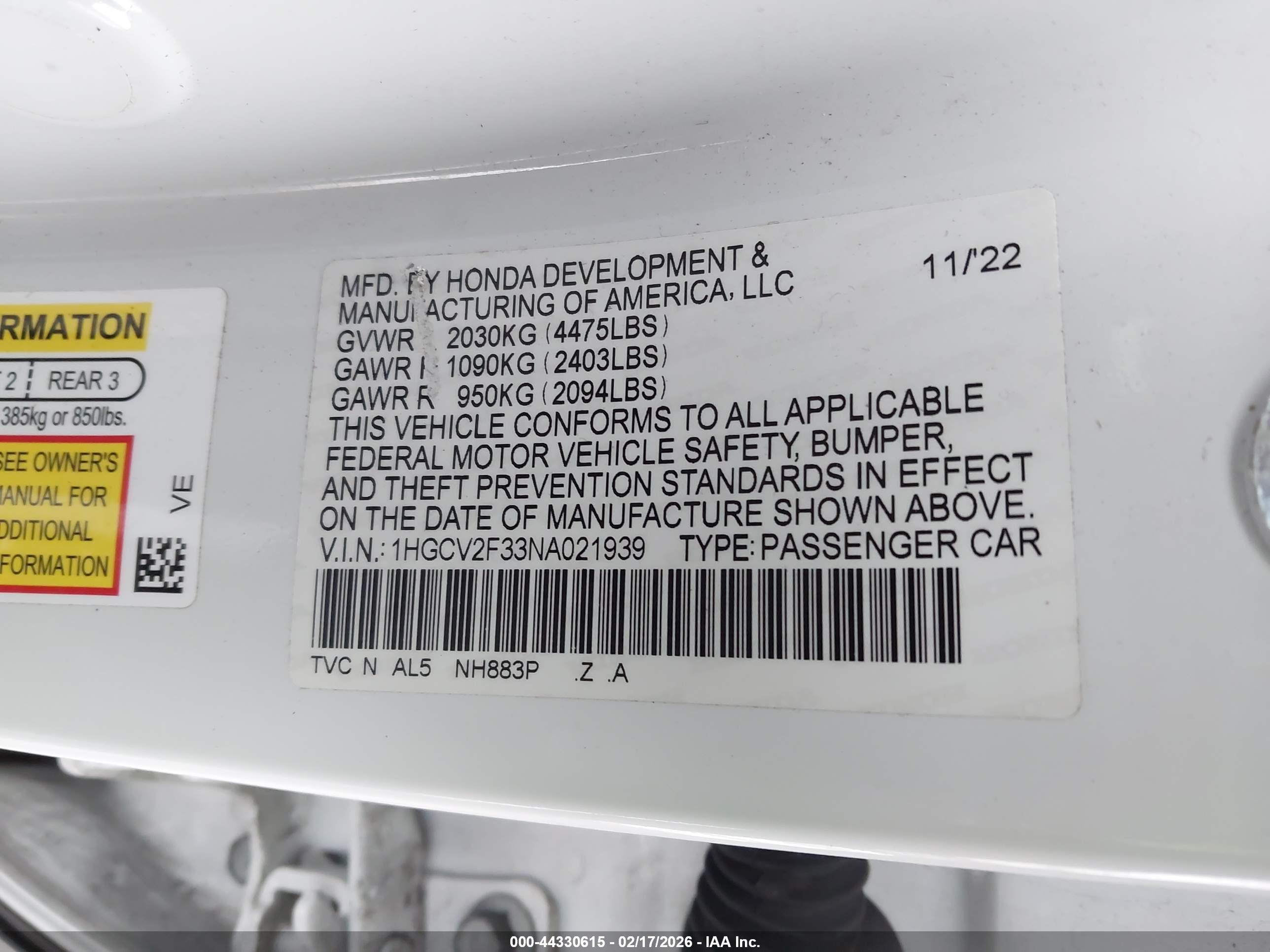HONDA ACCORD image 9