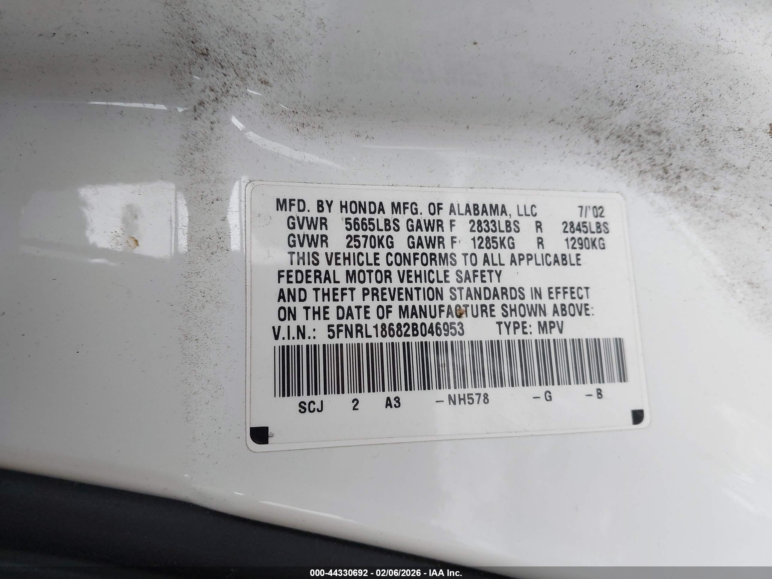 HONDA ODYSSEY image 9