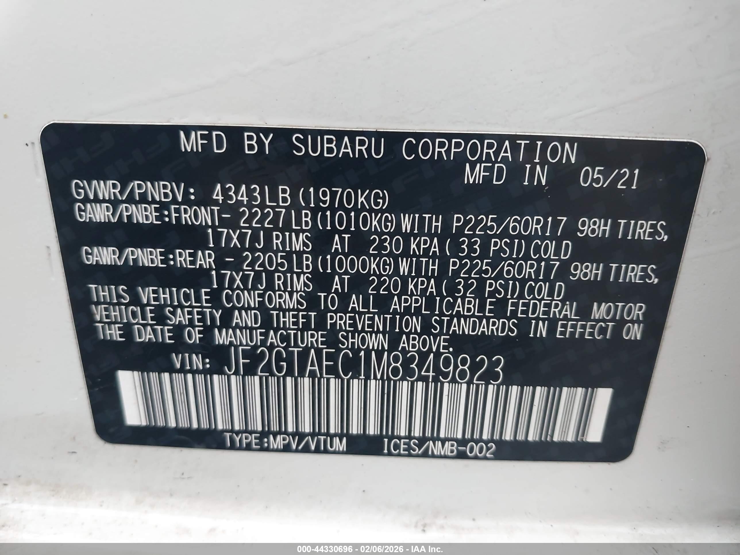 SUBARU CROSSTREK image 9