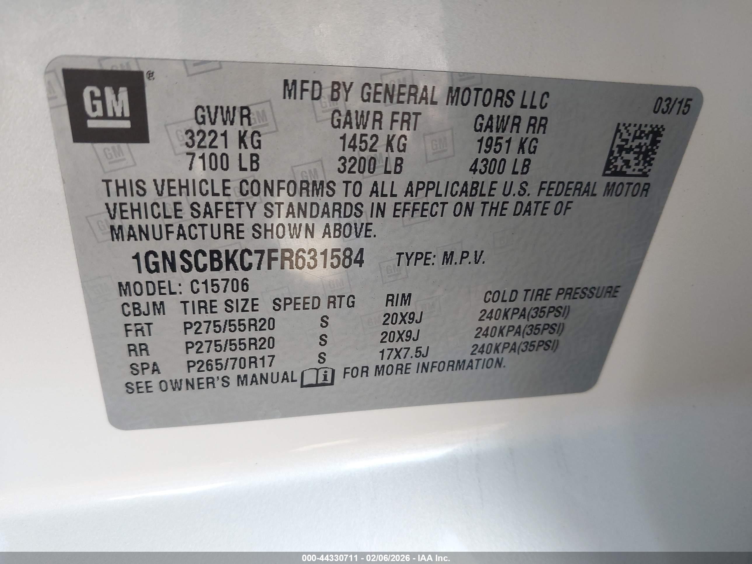 CHEVROLET TAHOE image 9