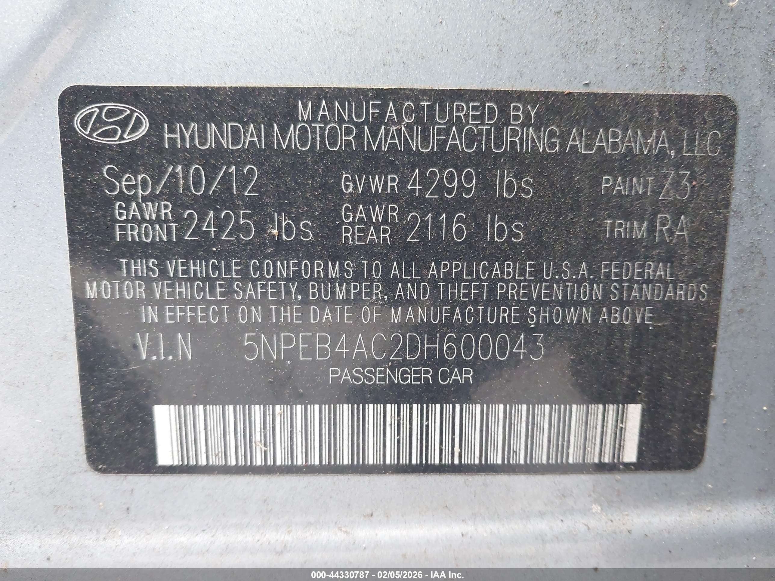 HYUNDAI SONATA image 9