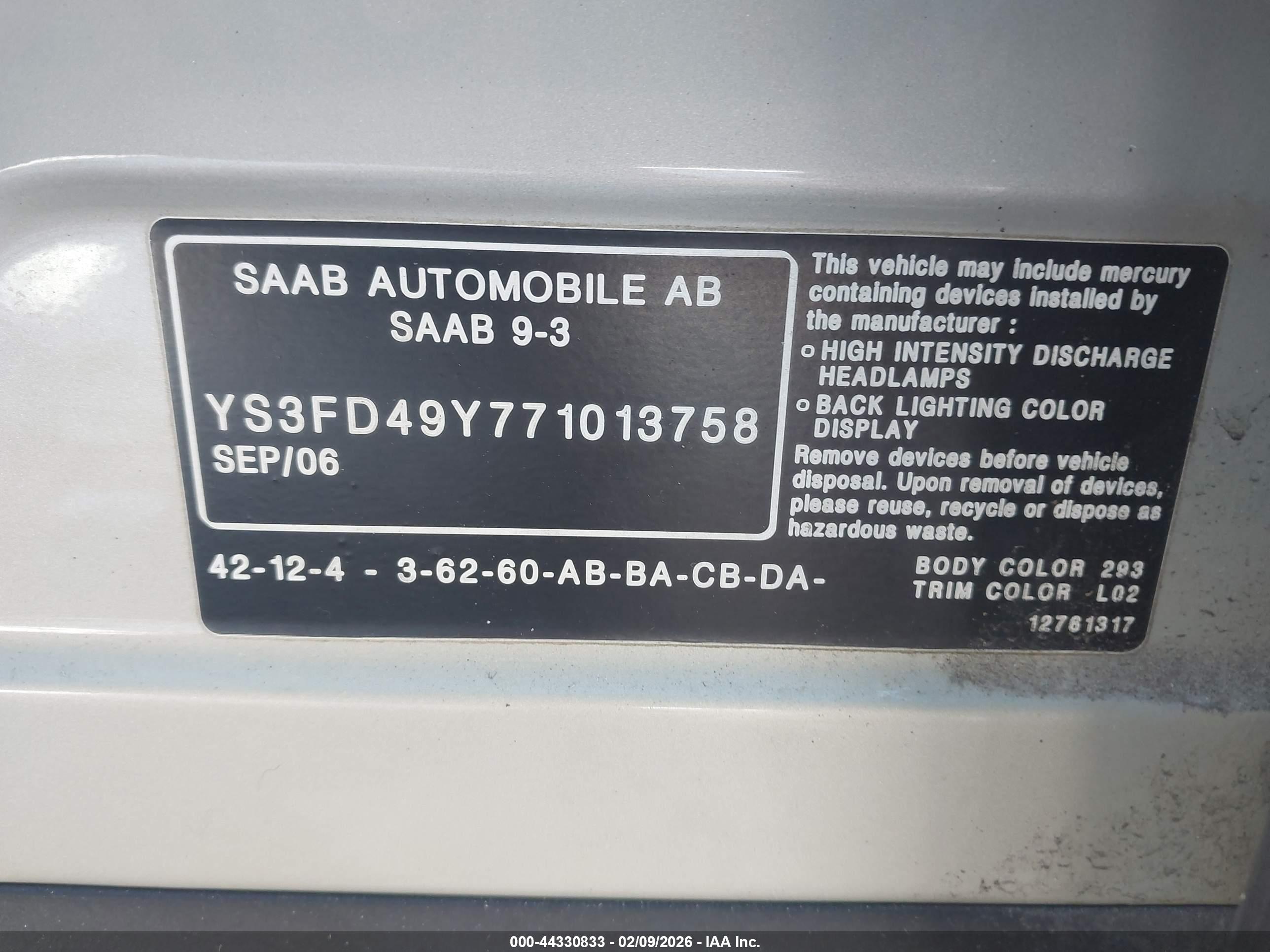 SAAB 9-3 image 9