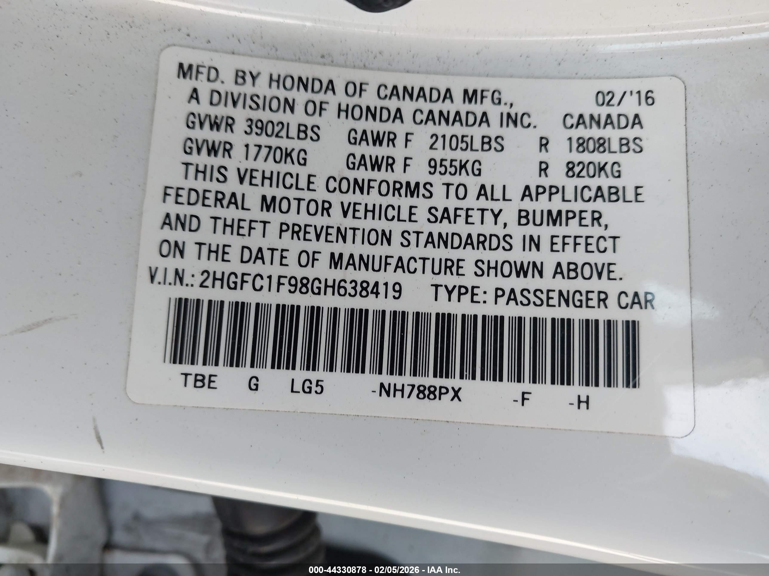 HONDA CIVIC image 9