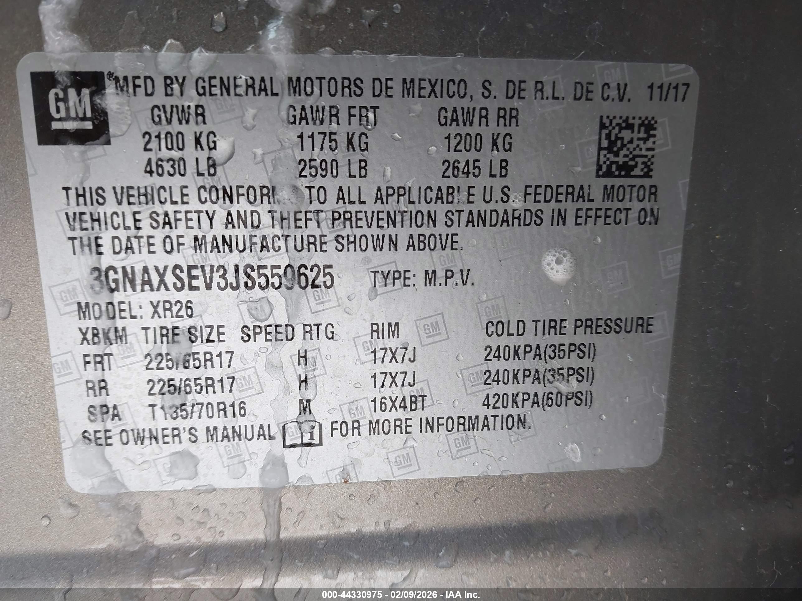 CHEVROLET EQUINOX image 9