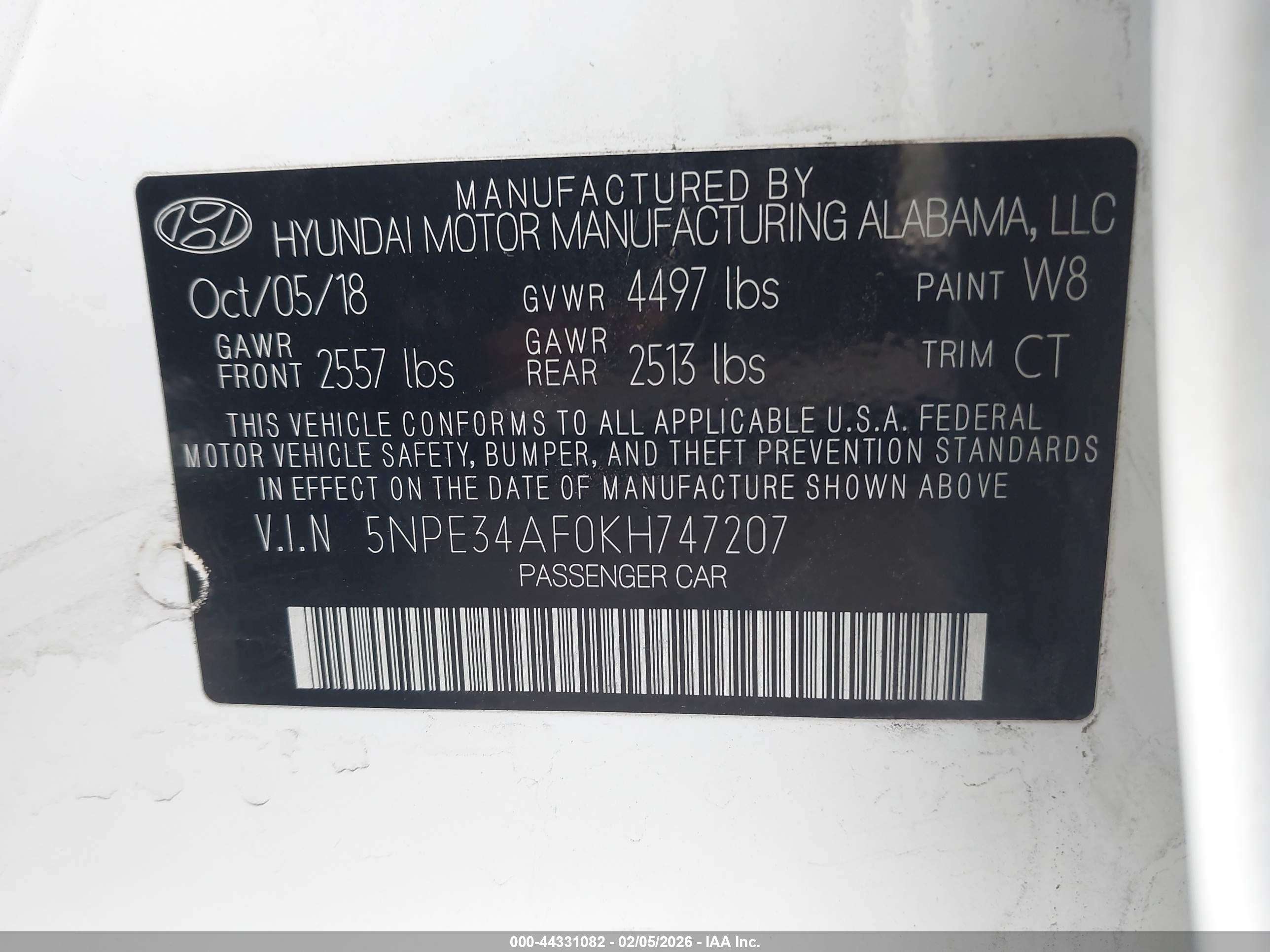 HYUNDAI SONATA image 9