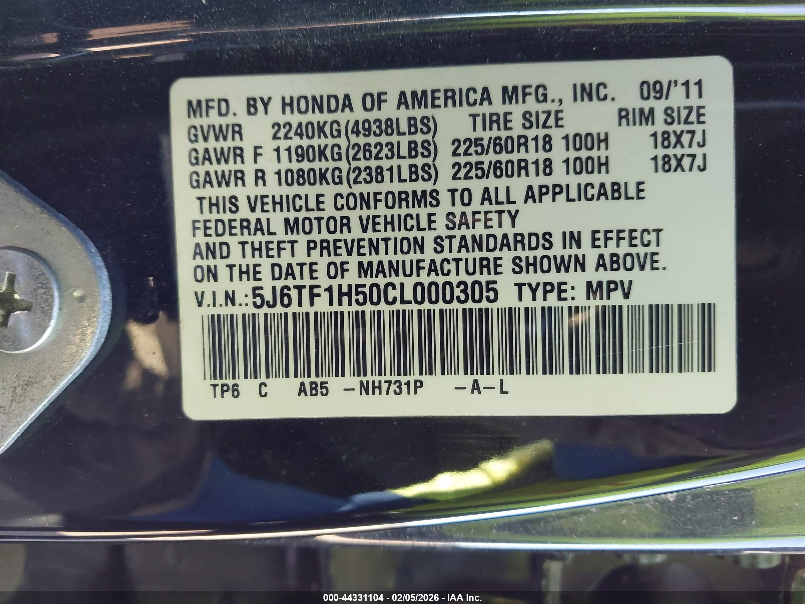 HONDA CROSSTOUR image 9