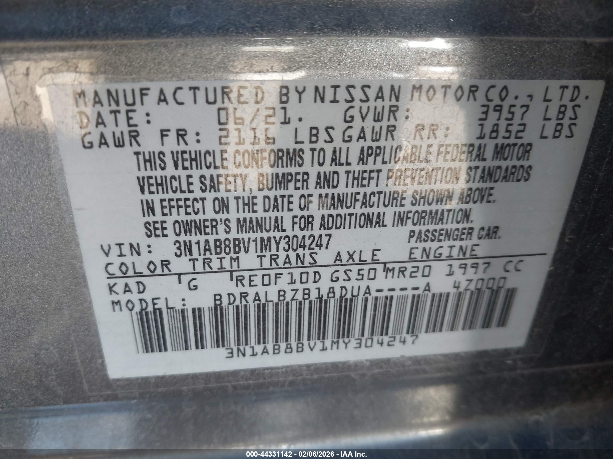 NISSAN SENTRA image 9