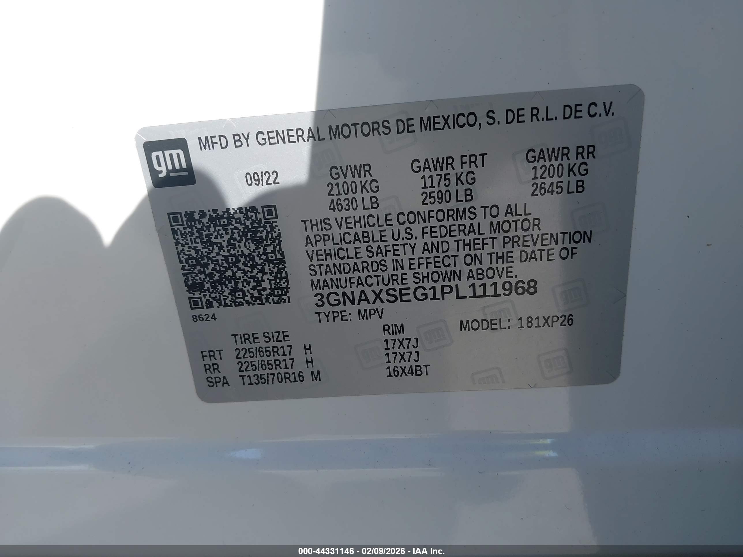 CHEVROLET EQUINOX image 9