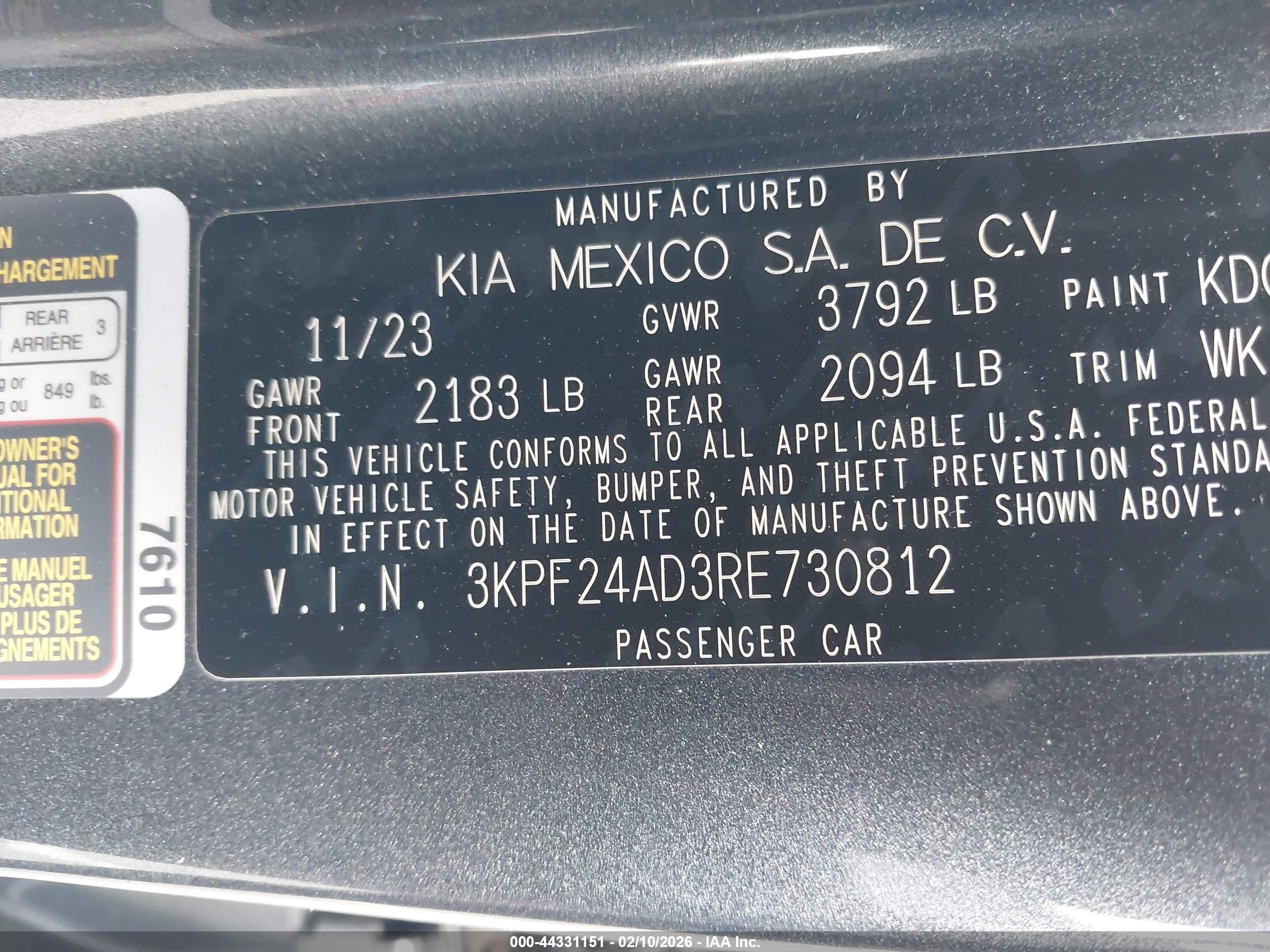 KIA FORTE image 9