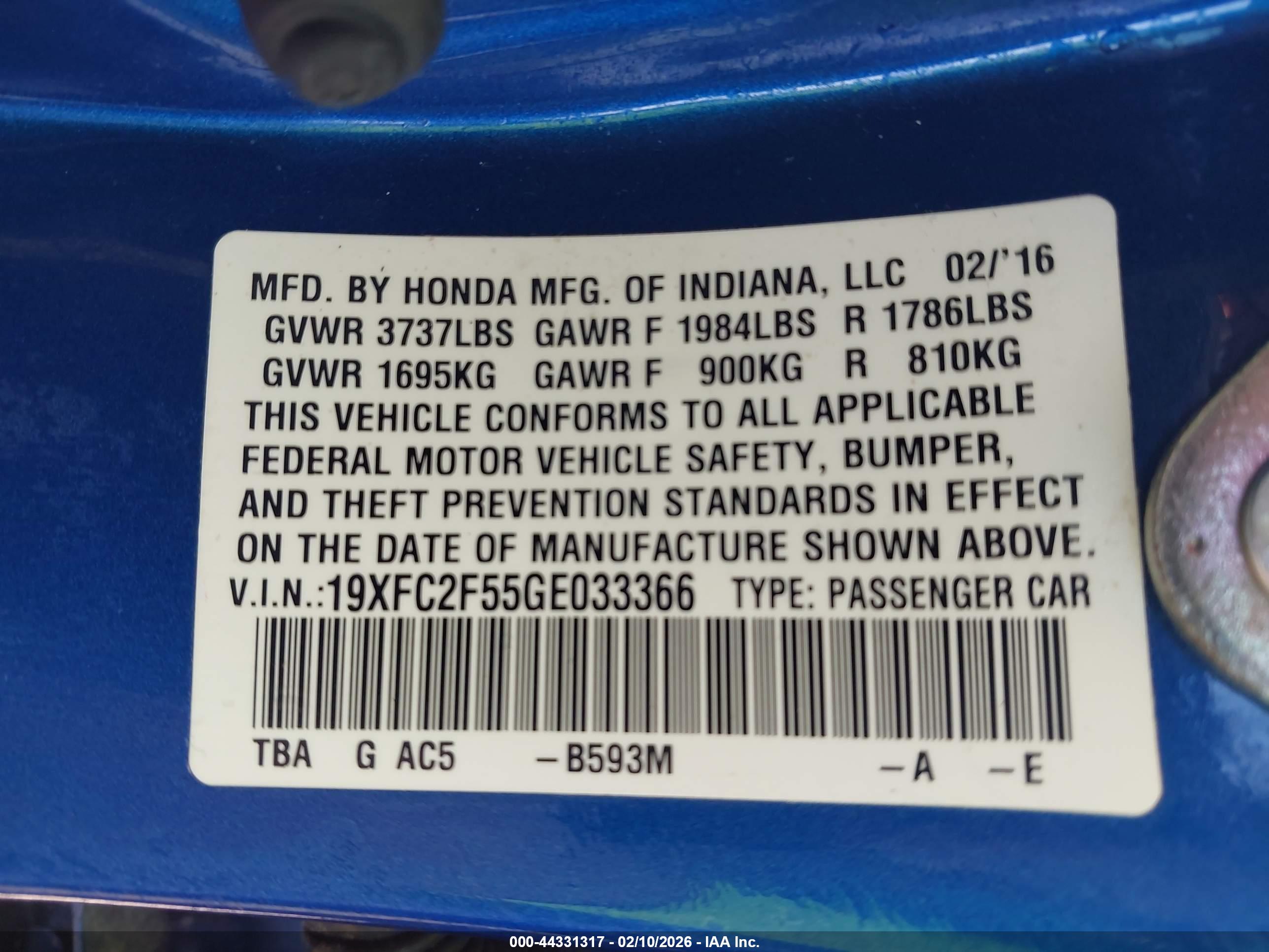 HONDA CIVIC image 9