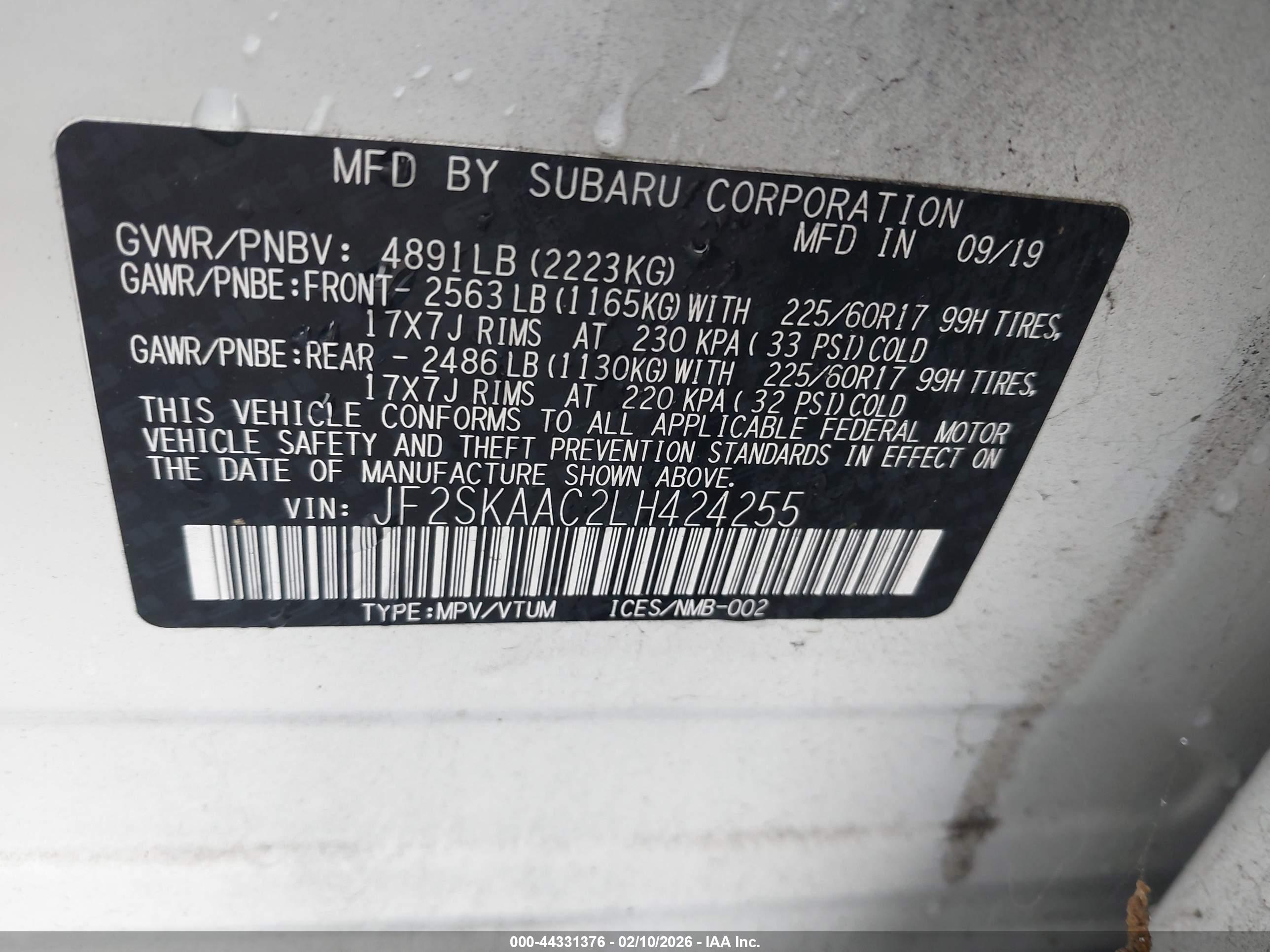 SUBARU FORESTER image 9