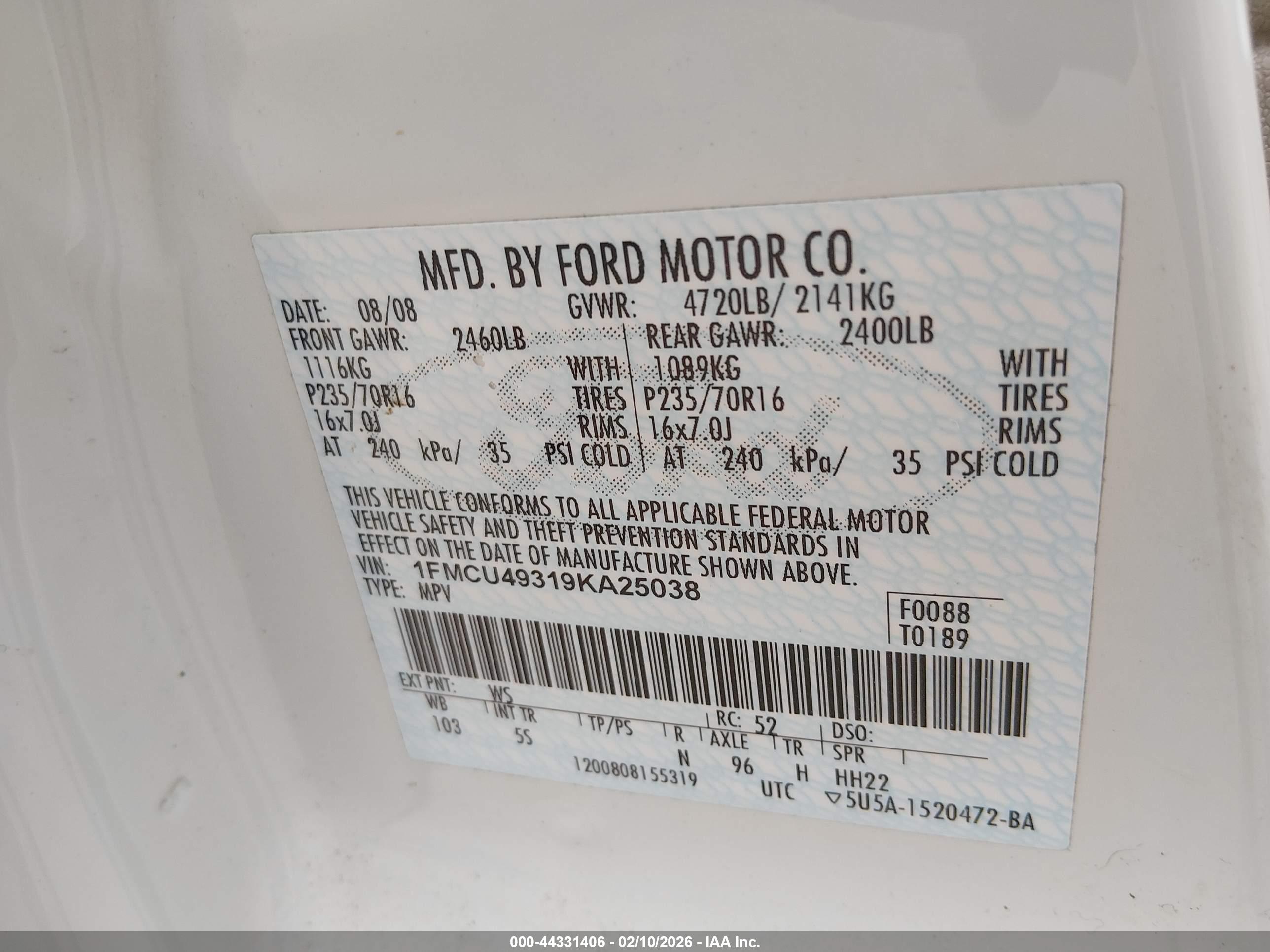FORD ESCAPE image 9
