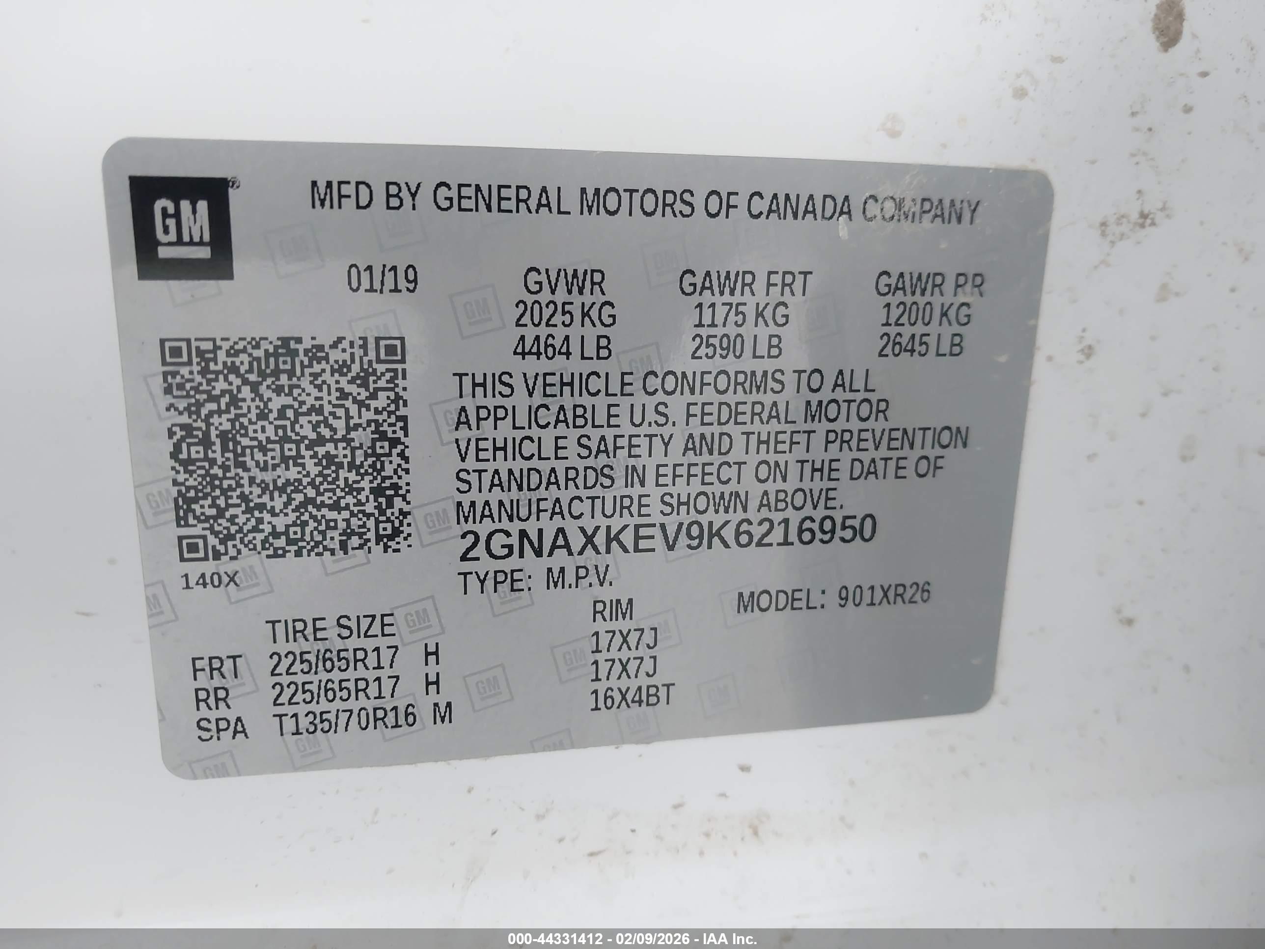 CHEVROLET EQUINOX image 9