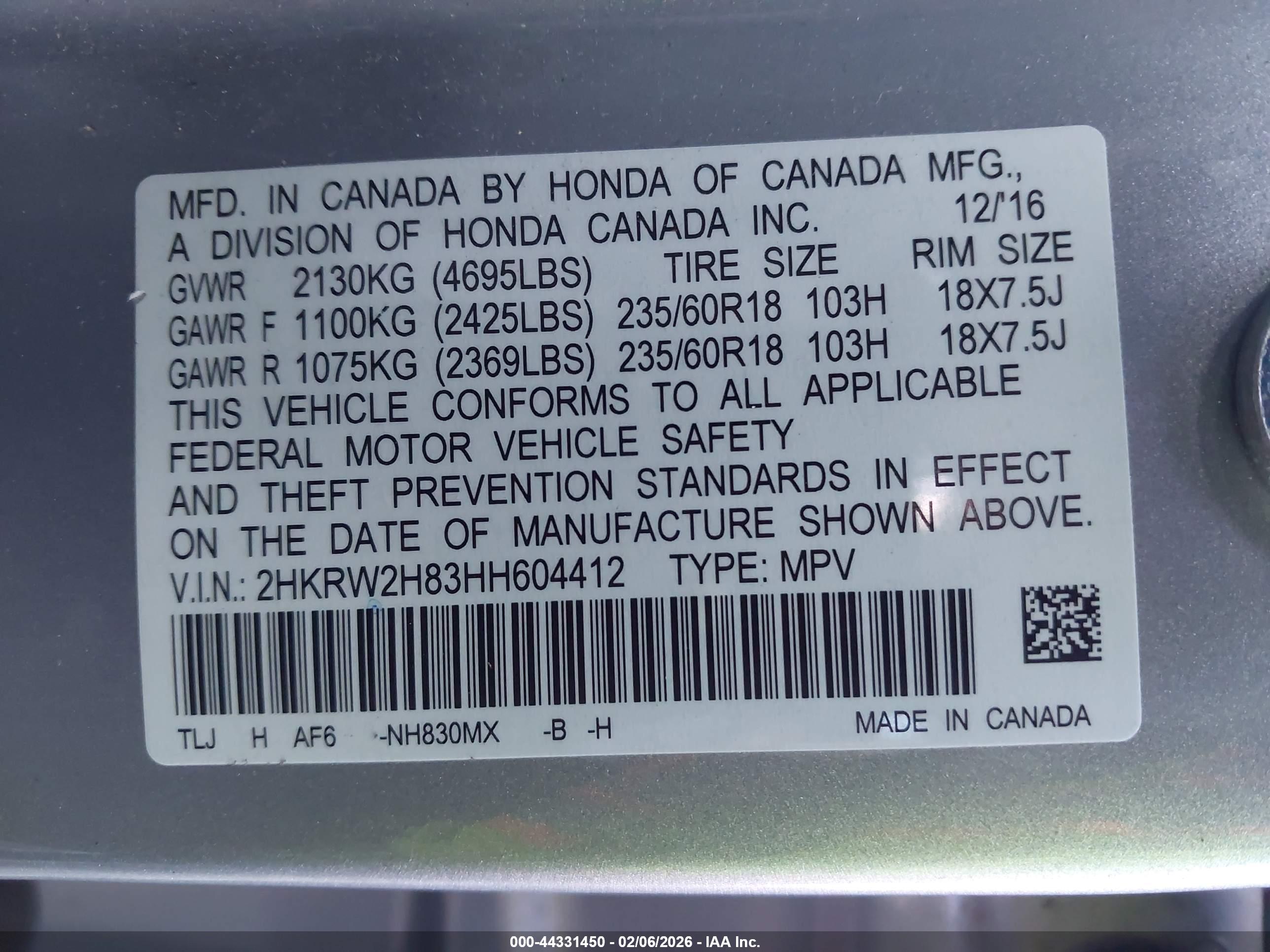 HONDA CR-V image 9