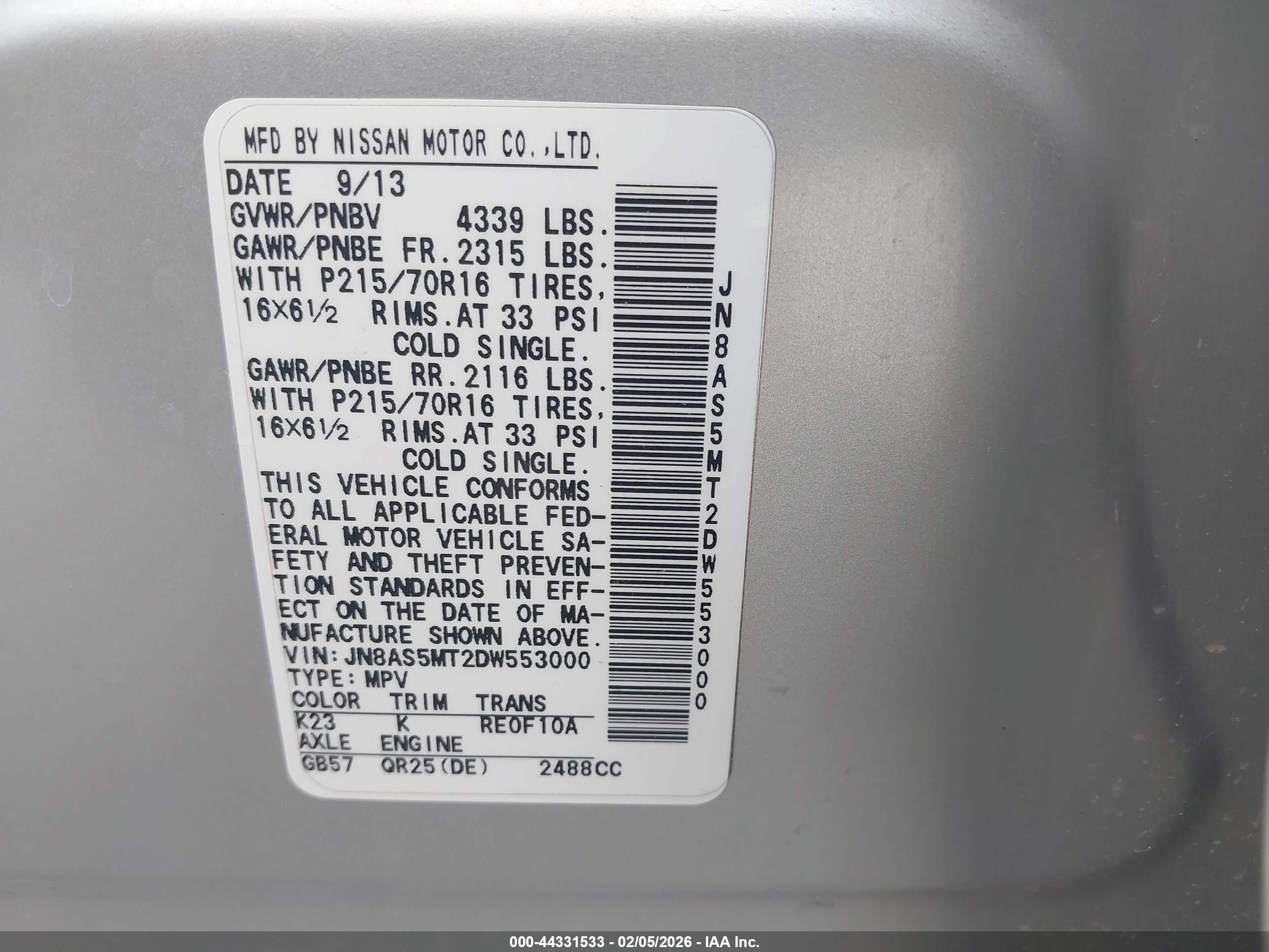 NISSAN ROGUE image 9