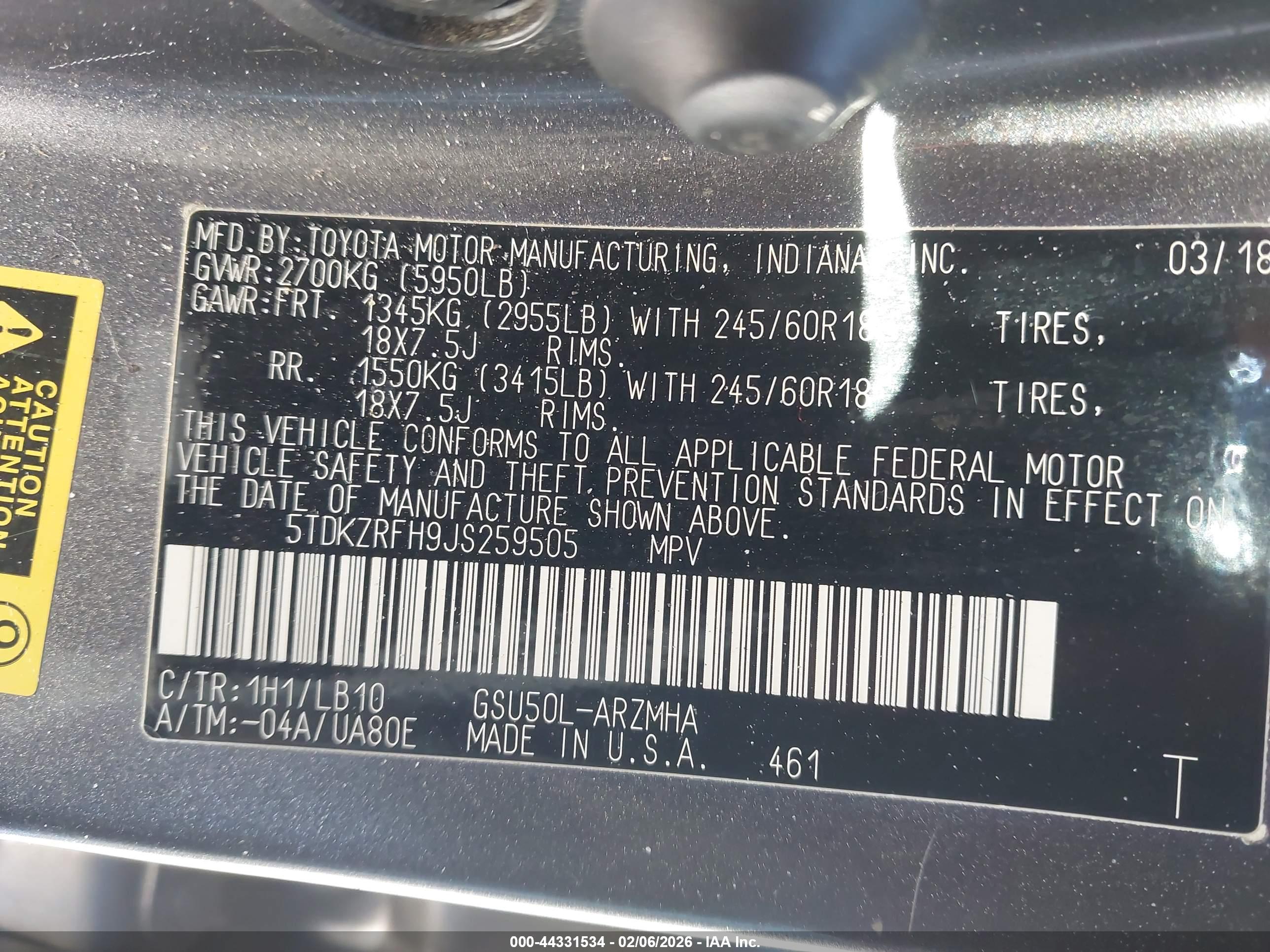 TOYOTA HIGHLANDER image 9