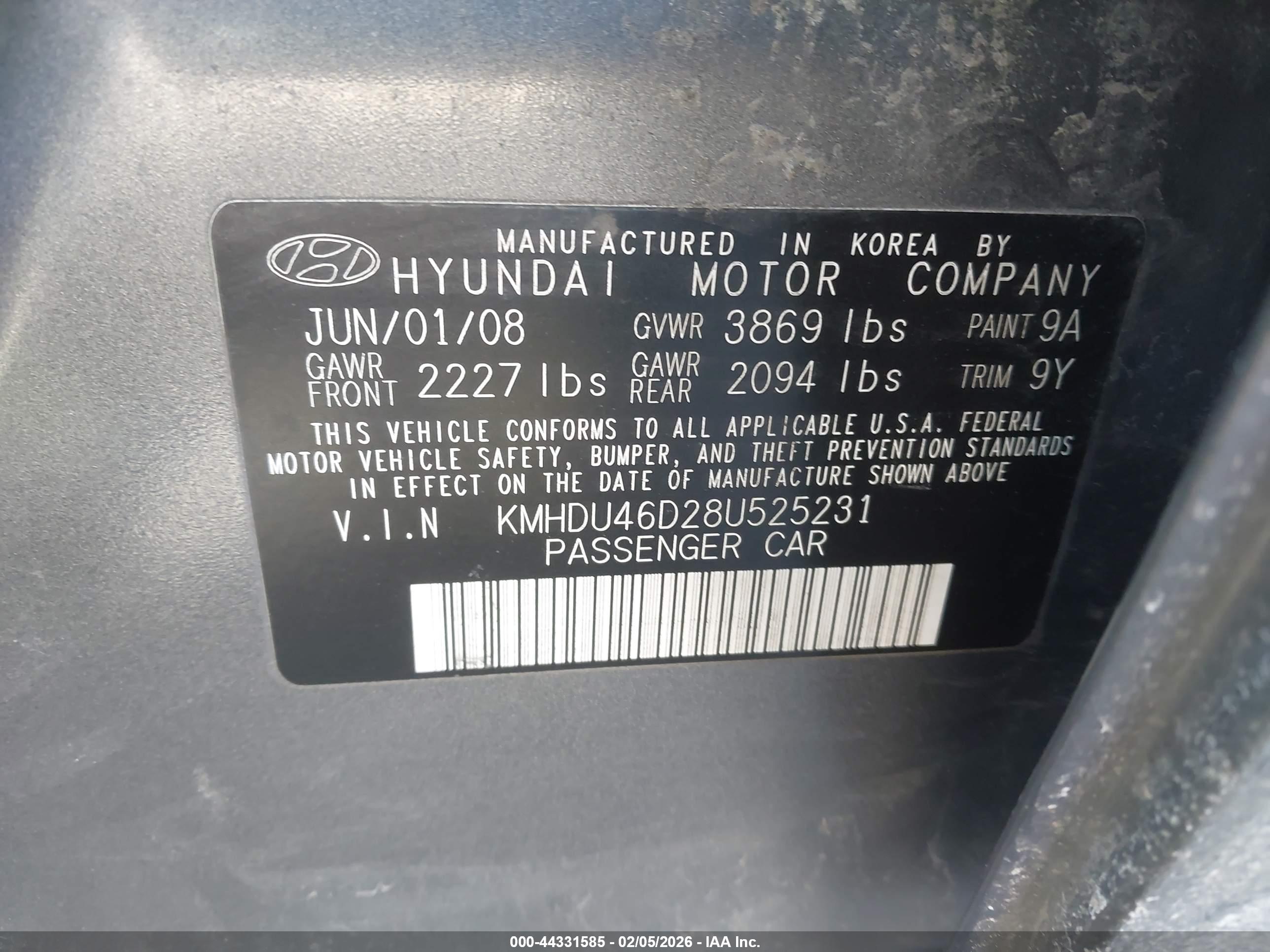 HYUNDAI ELANTRA image 9