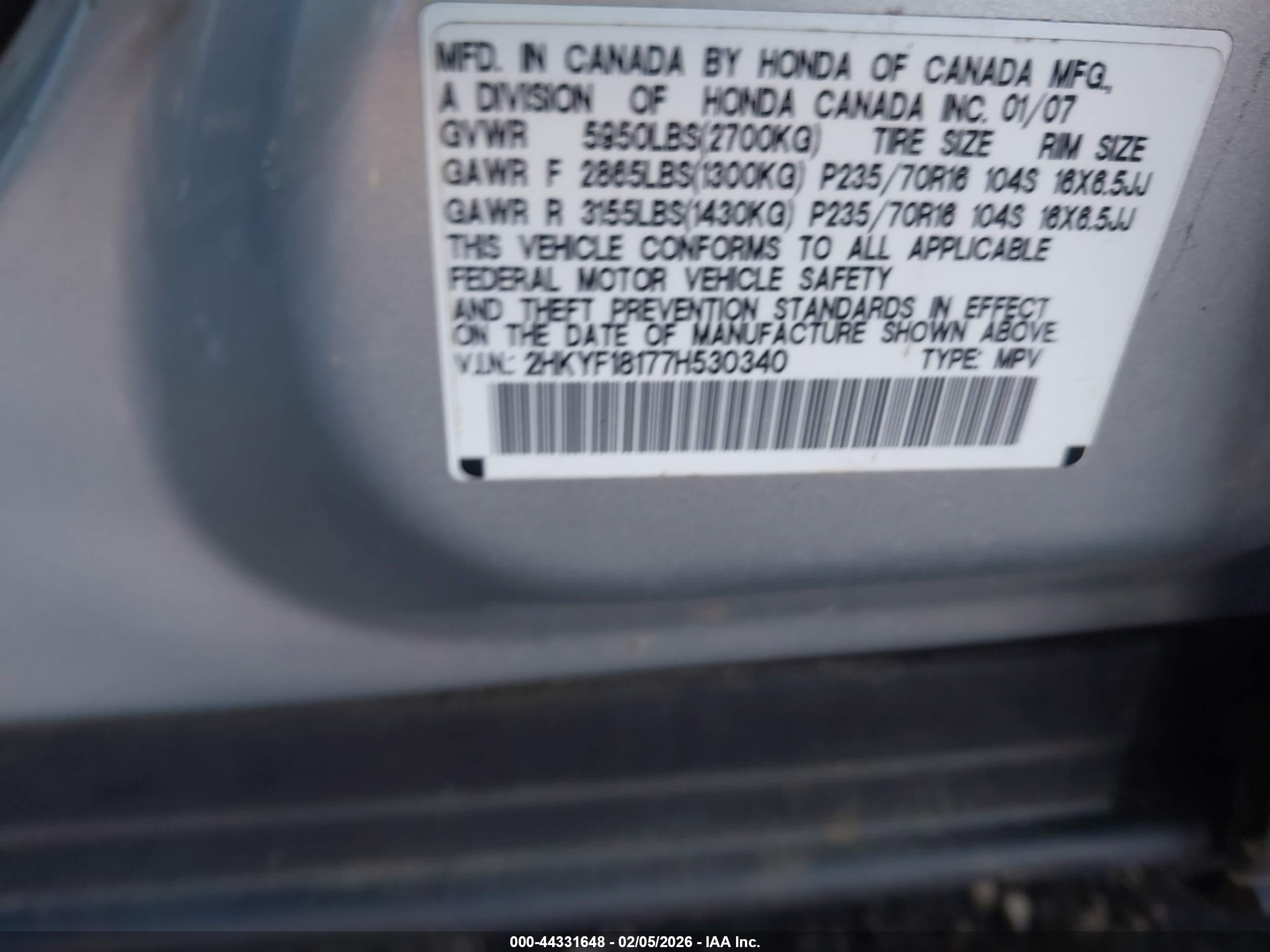 HONDA PILOT image 9