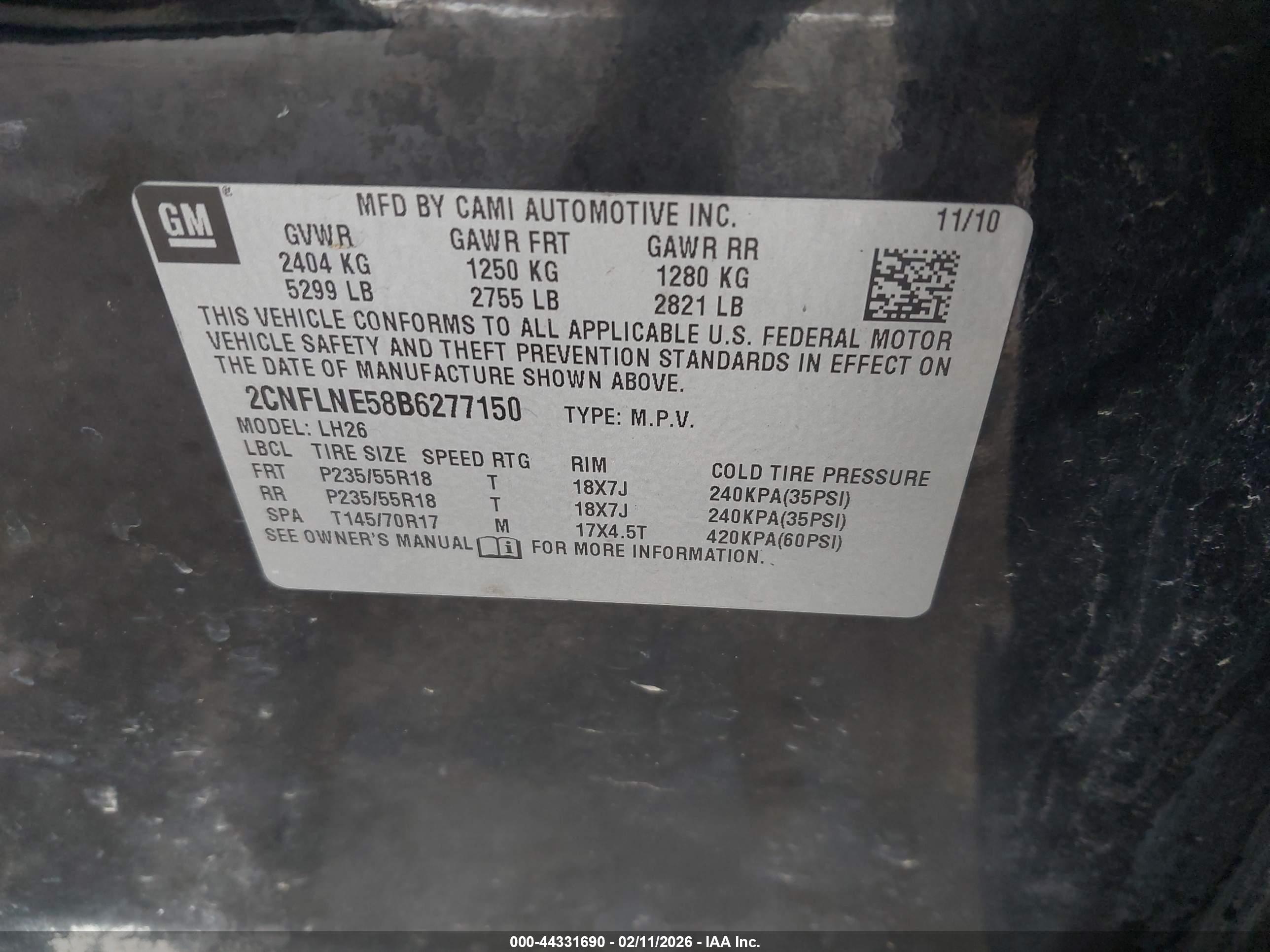 CHEVROLET EQUINOX image 9