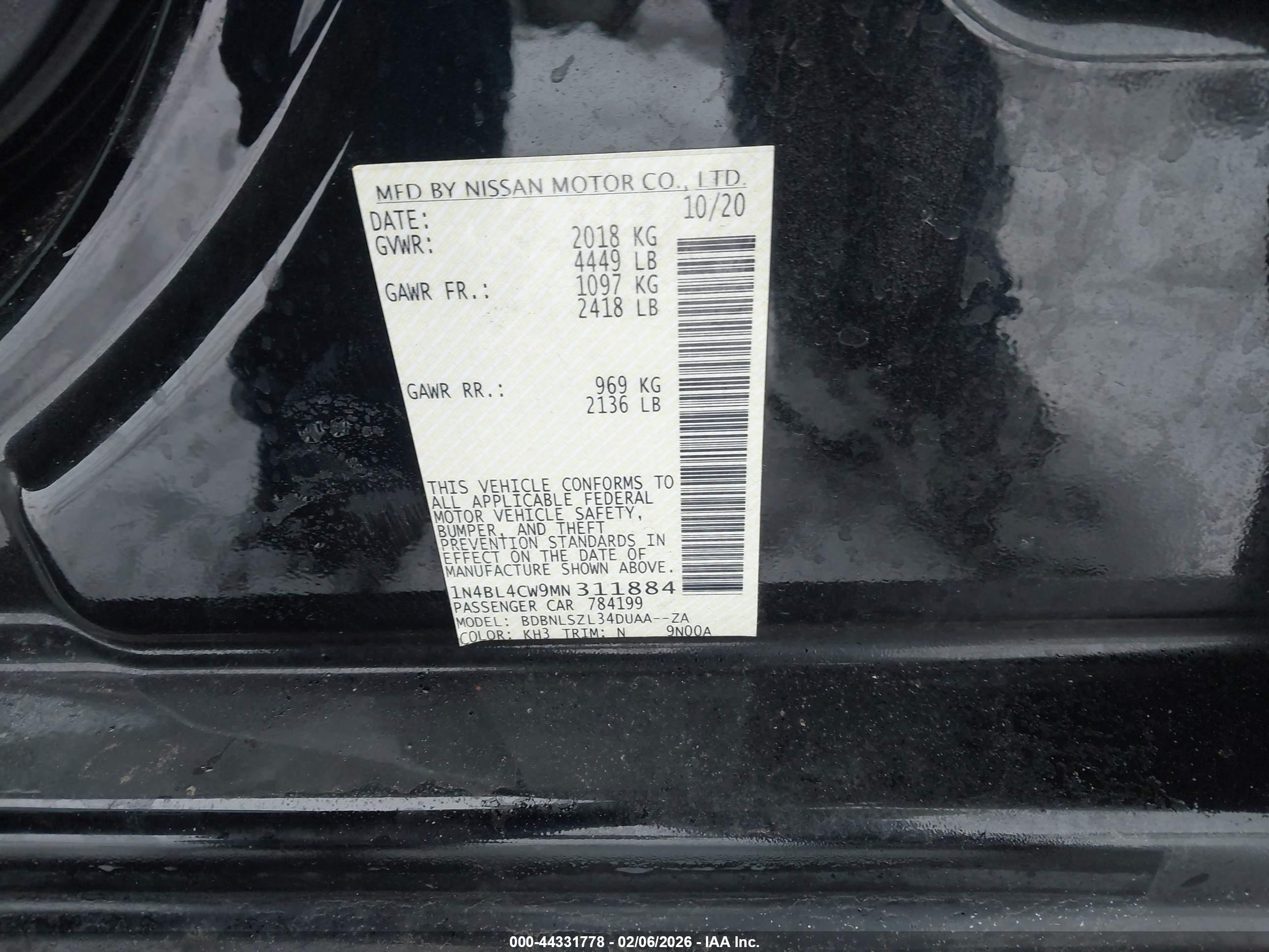 NISSAN ALTIMA image 9