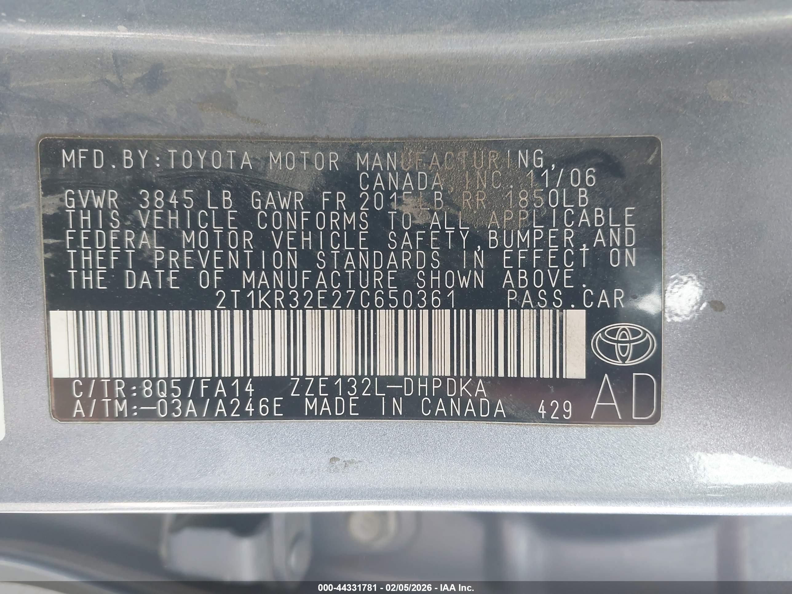 TOYOTA MATRIX image 9