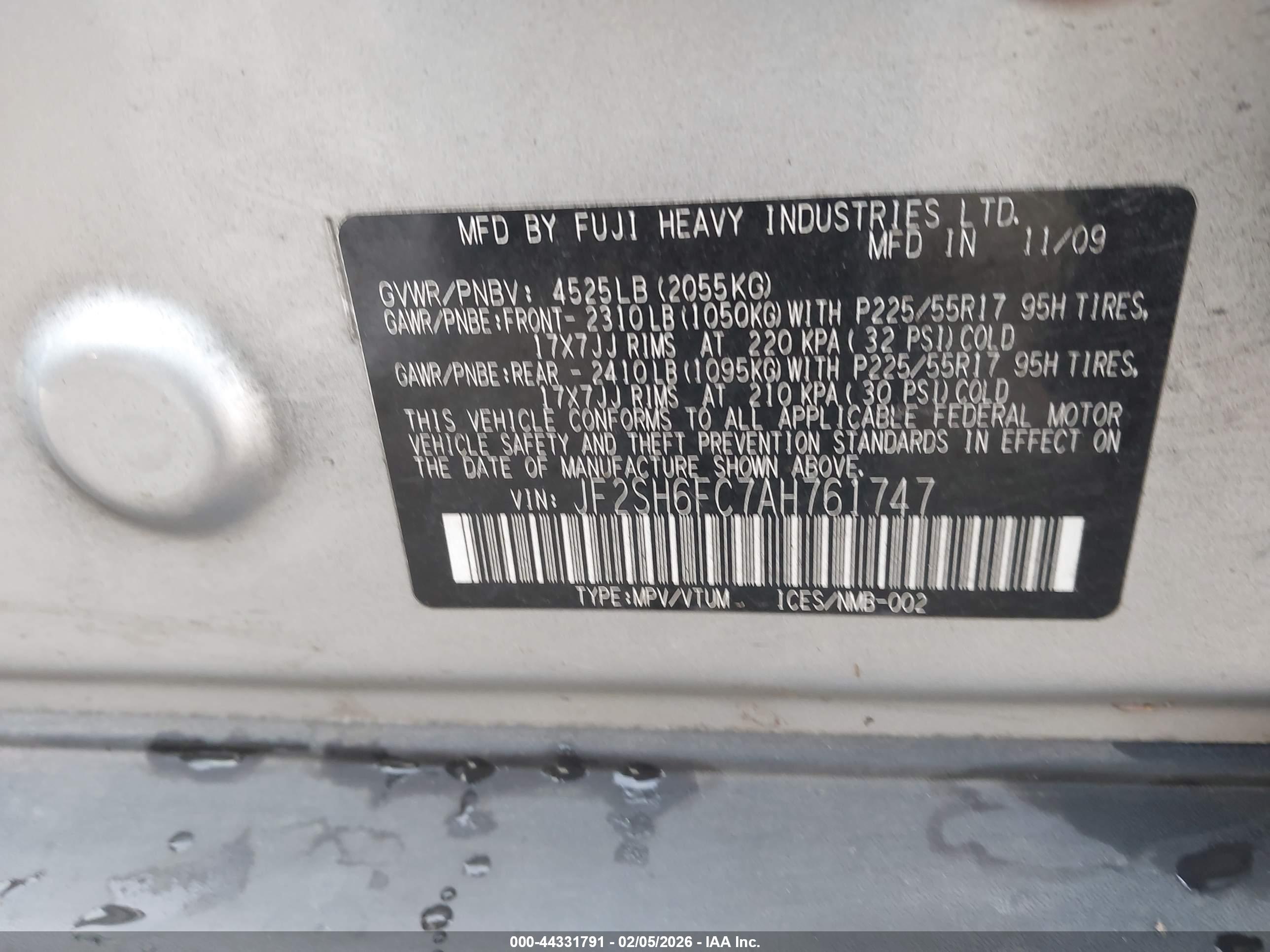 SUBARU FORESTER image 9