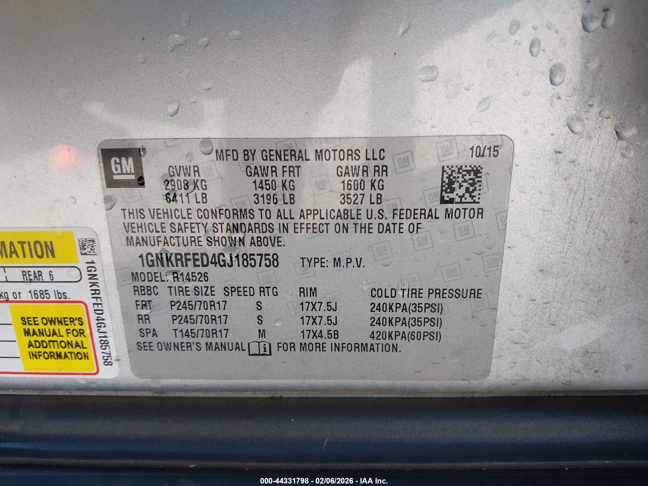 CHEVROLET TRAVERSE image 9