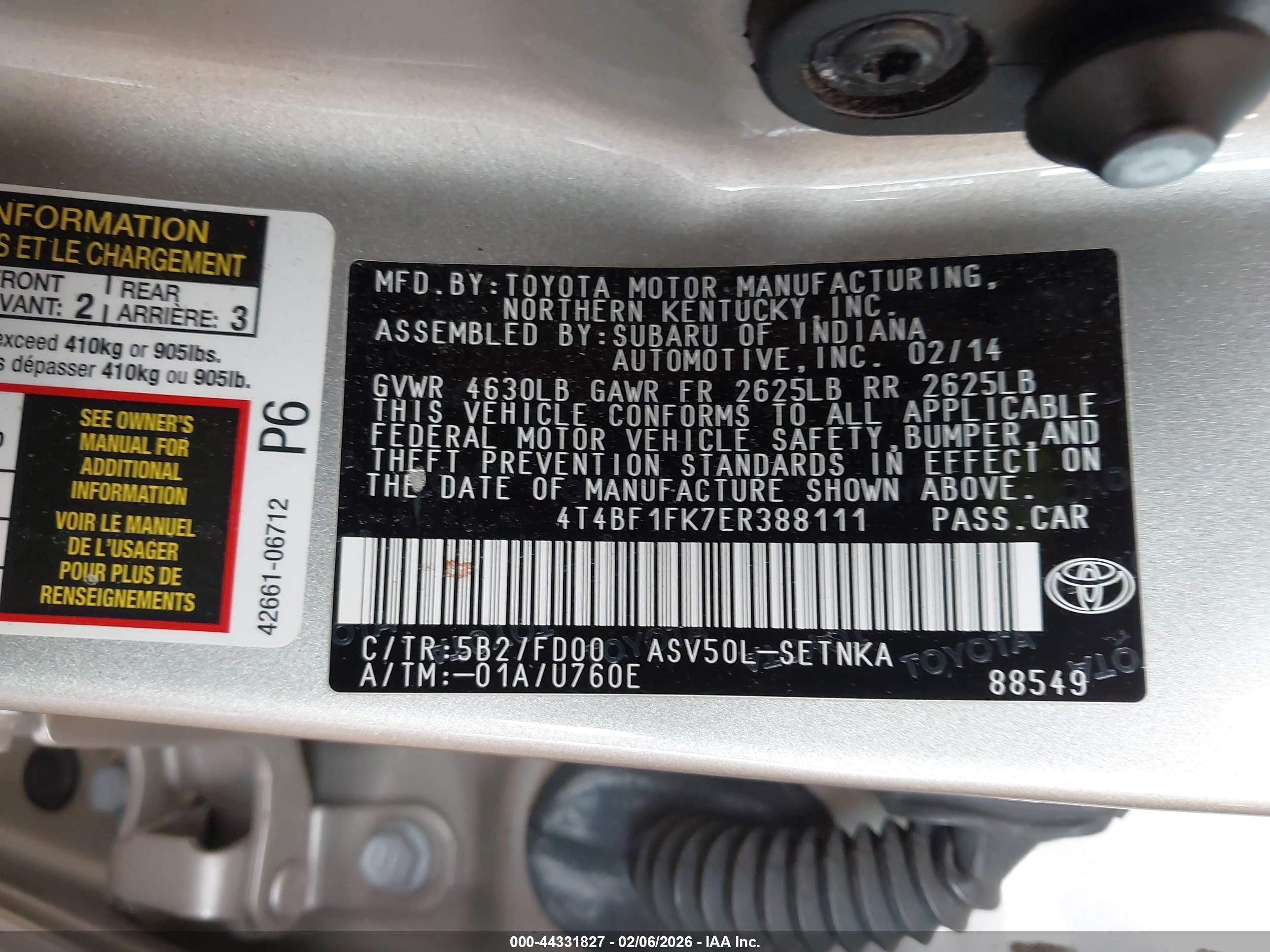 TOYOTA CAMRY image 9