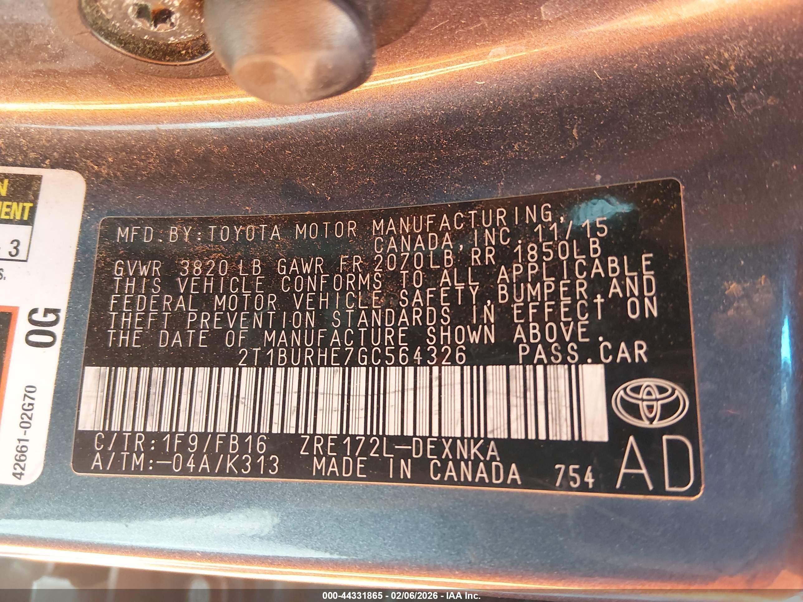 TOYOTA COROLLA image 9