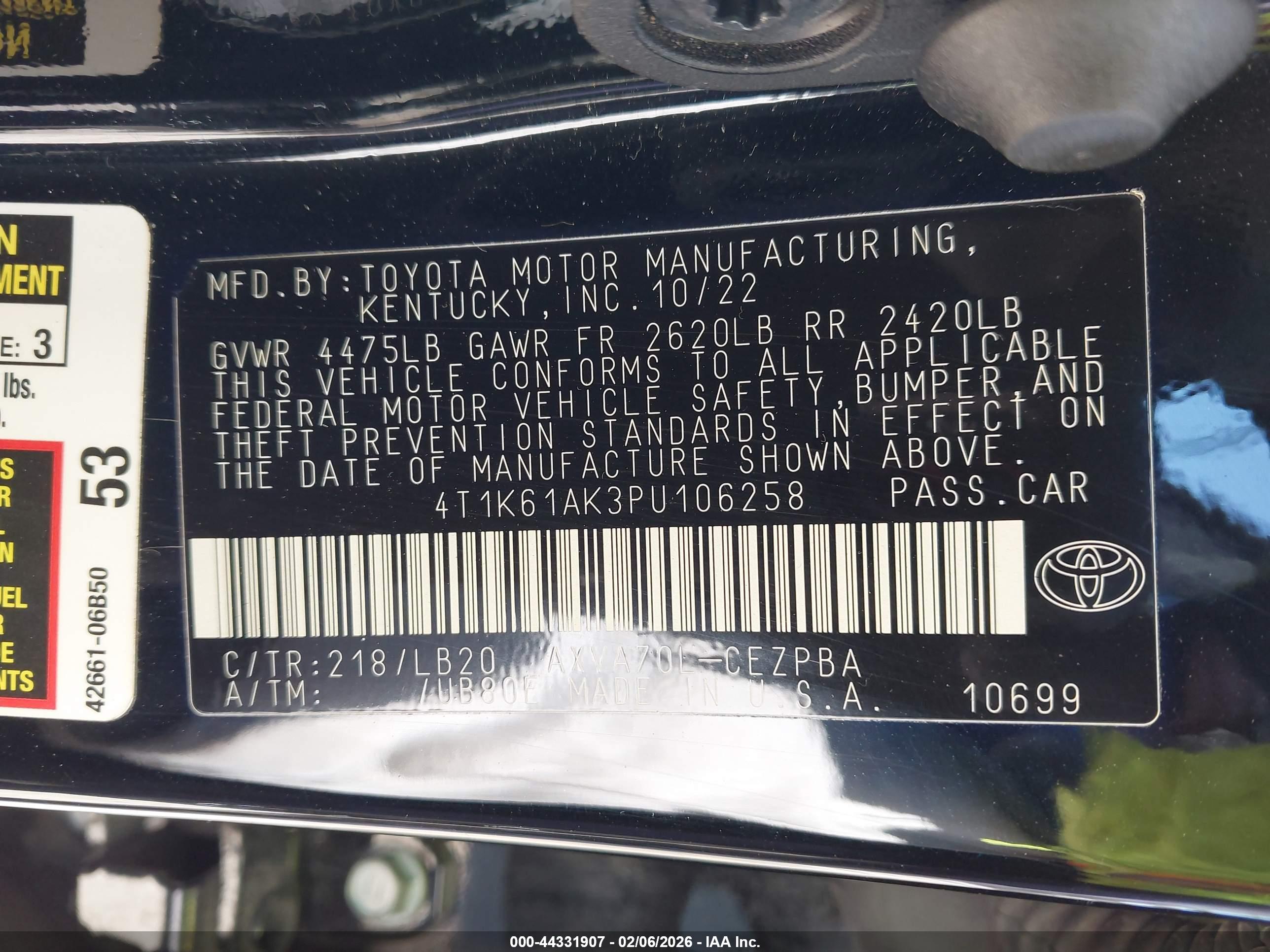 TOYOTA CAMRY image 9