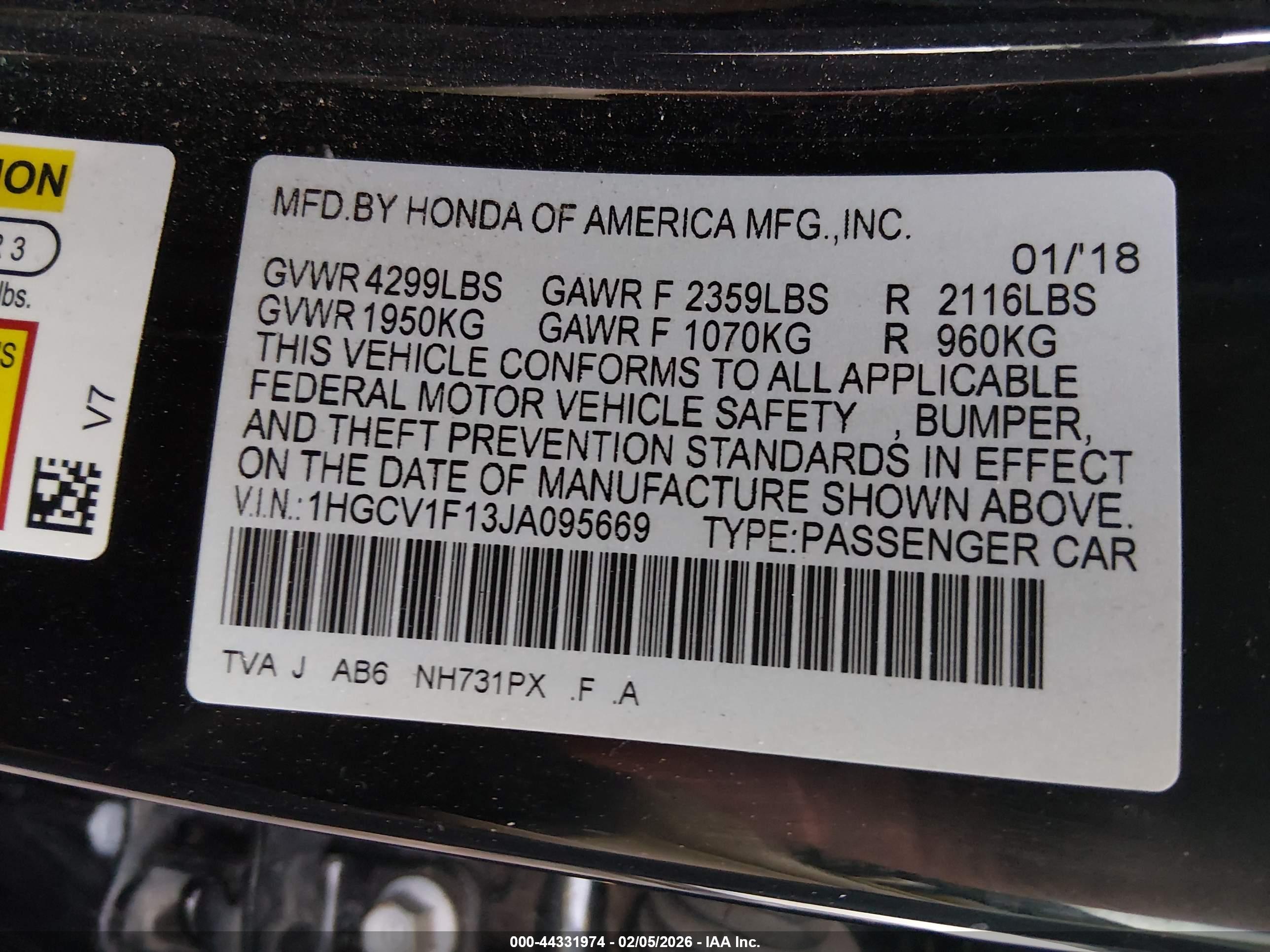 HONDA ACCORD image 9