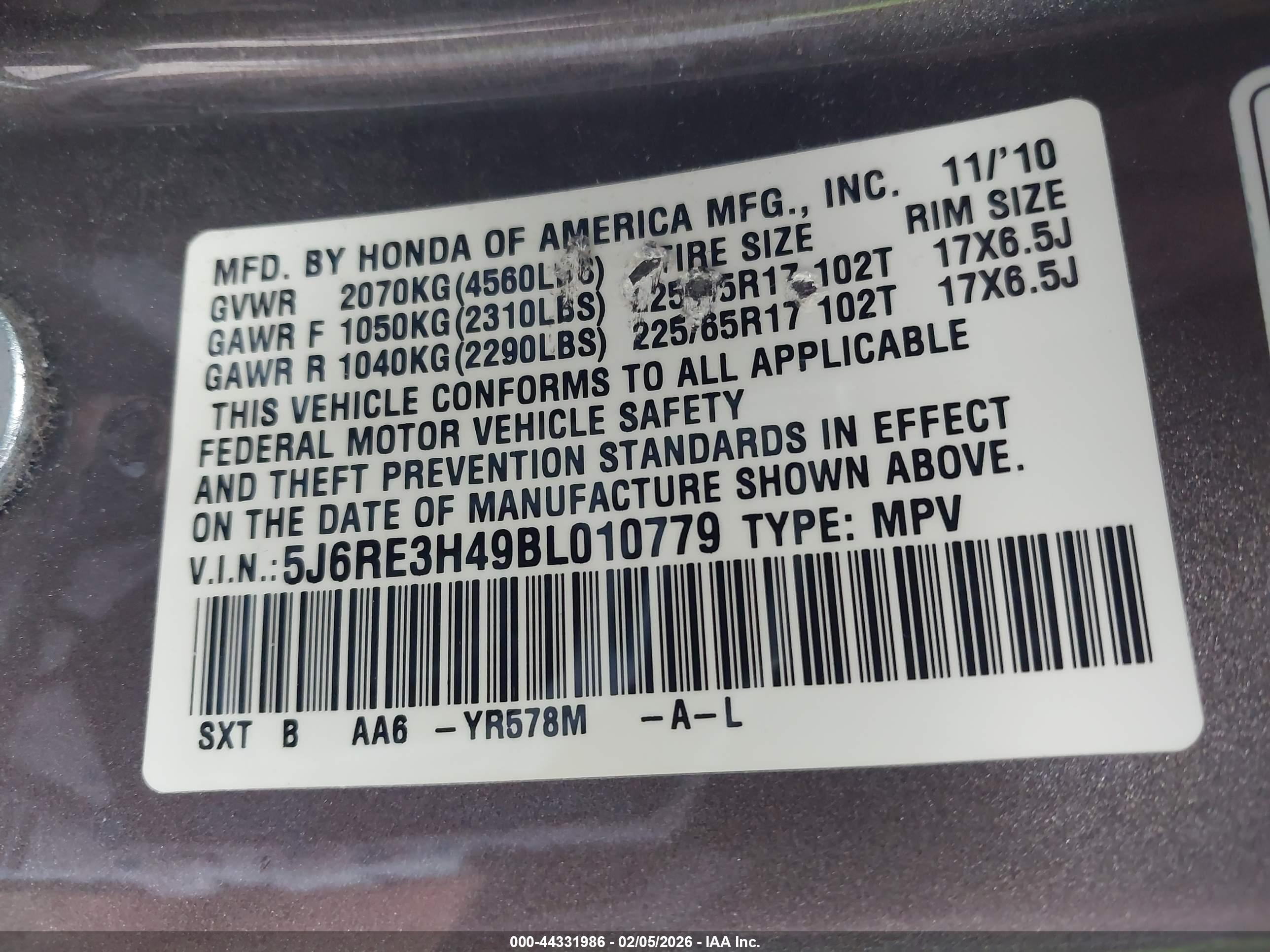 HONDA CR-V image 9