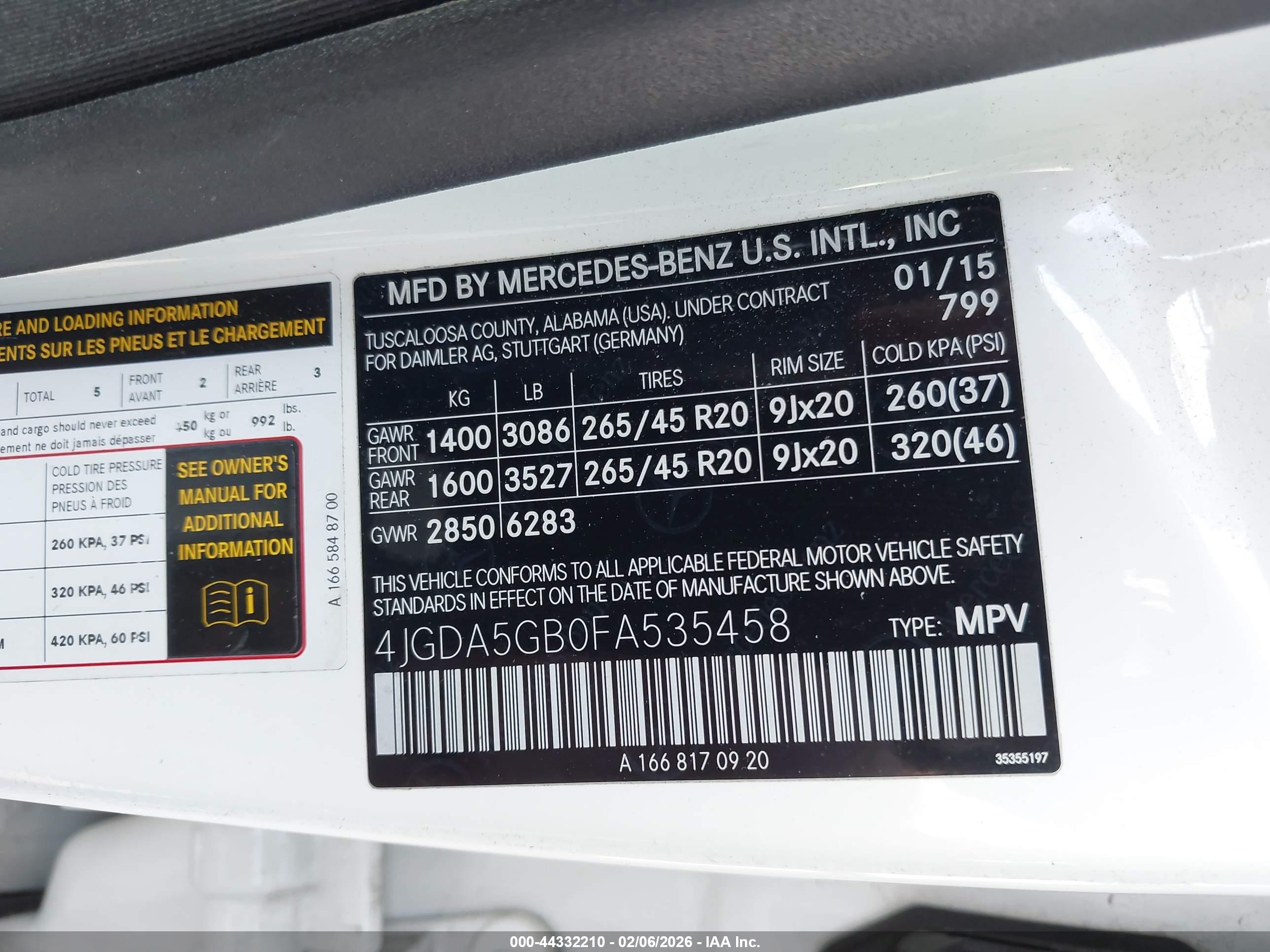MERCEDES-BENZ ML image 9