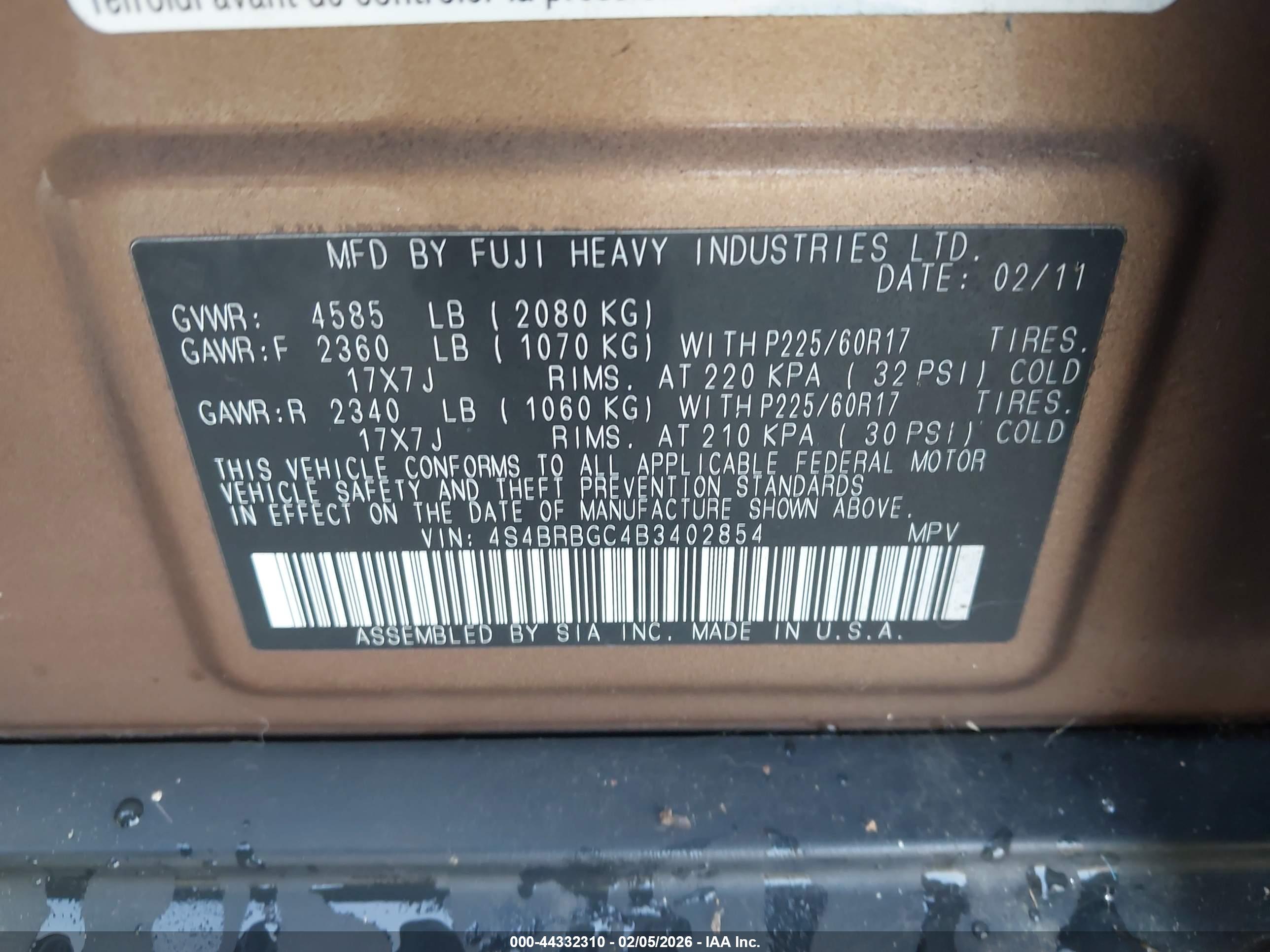 SUBARU OUTBACK image 9