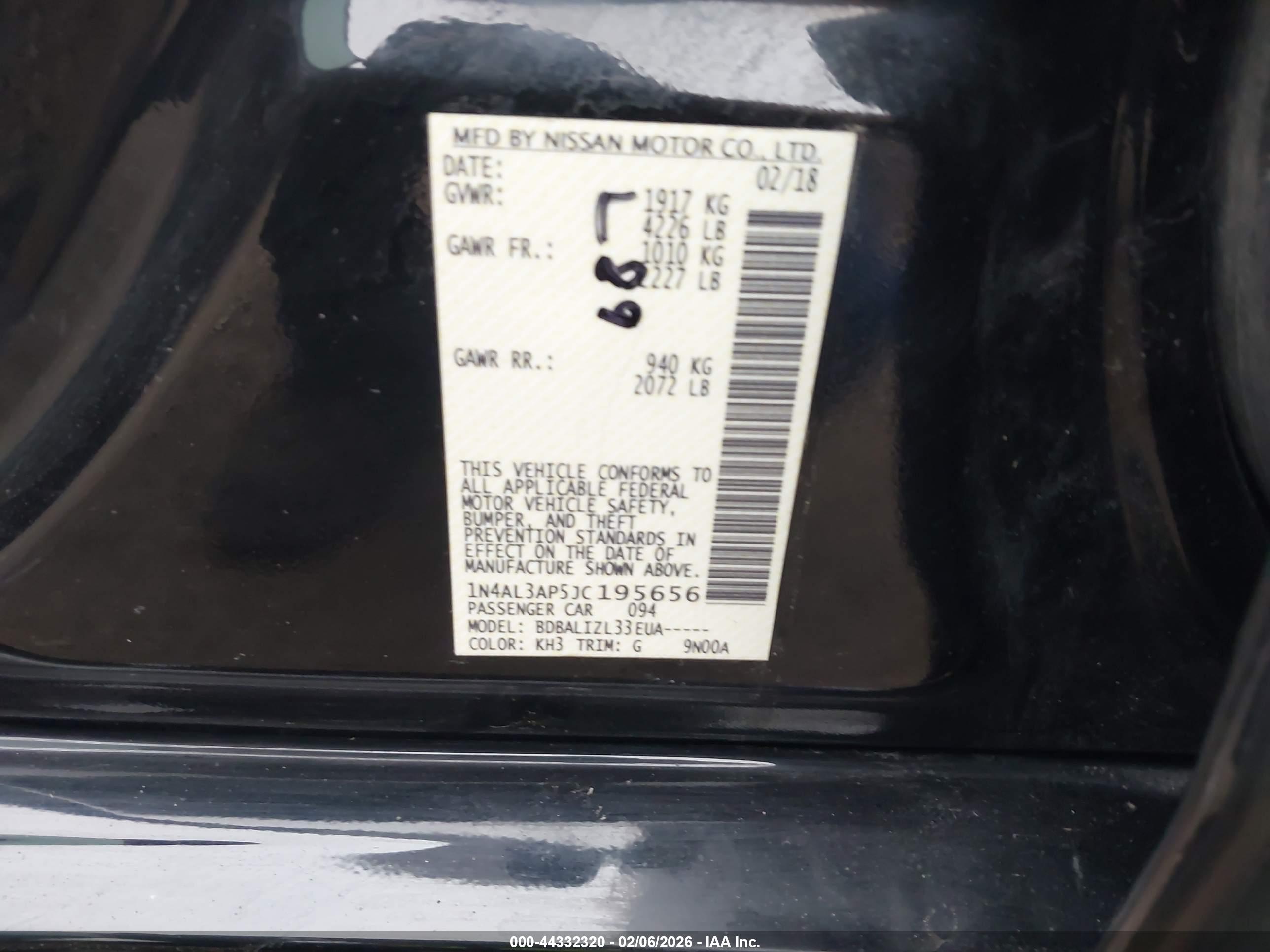 NISSAN ALTIMA image 9