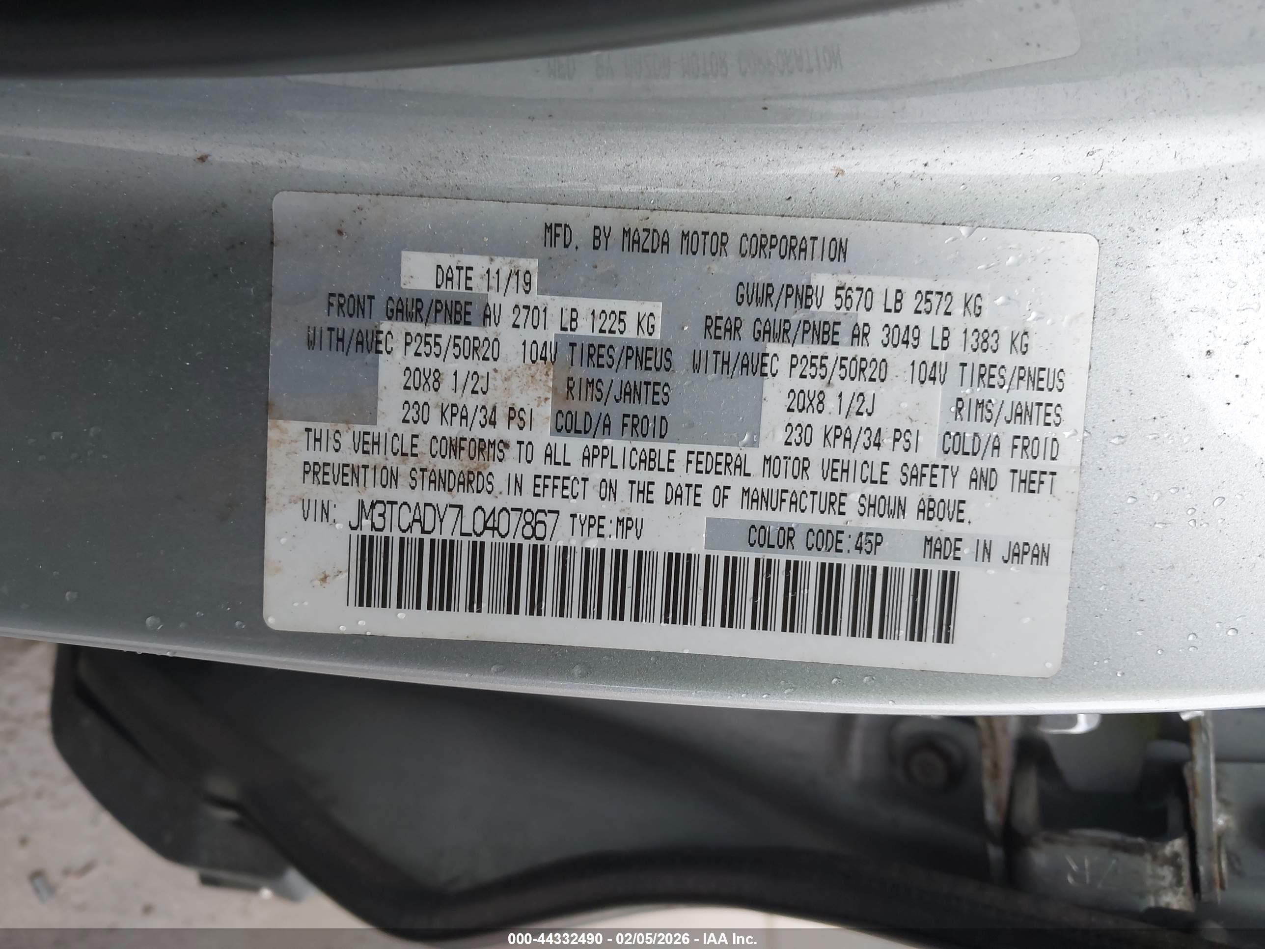 MAZDA CX-9 image 9