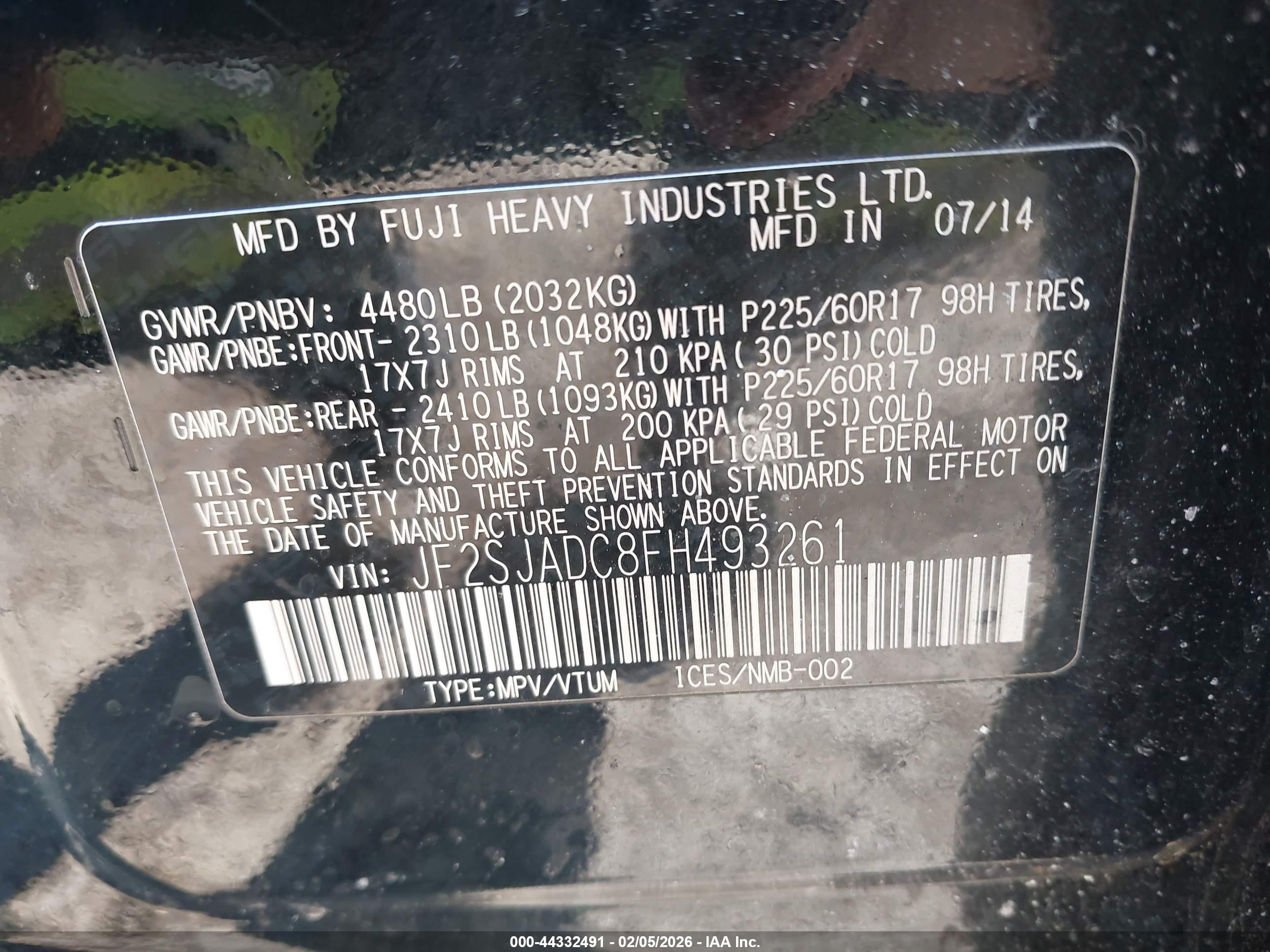 SUBARU FORESTER image 9
