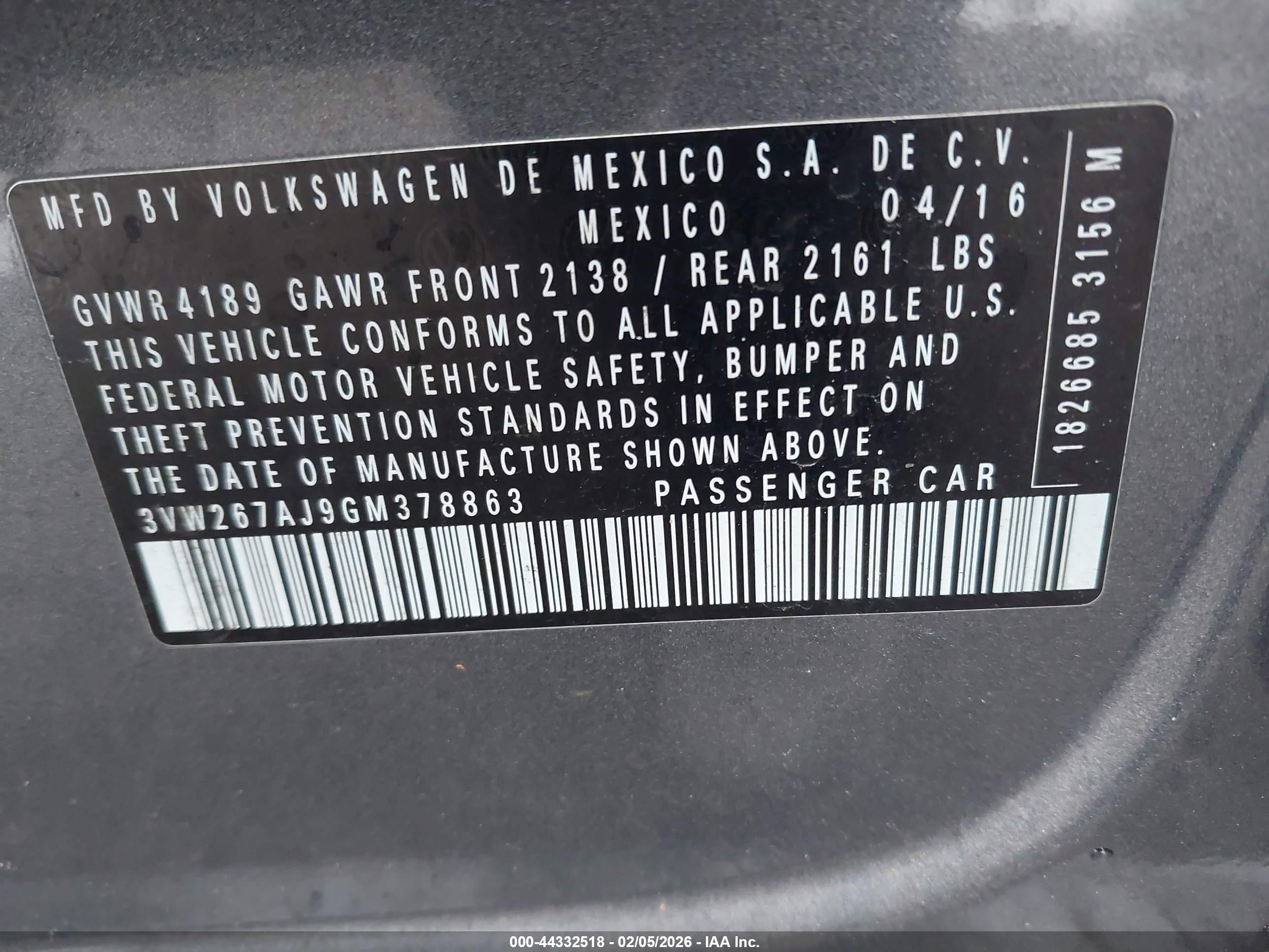 VOLKSWAGEN JETTA image 9