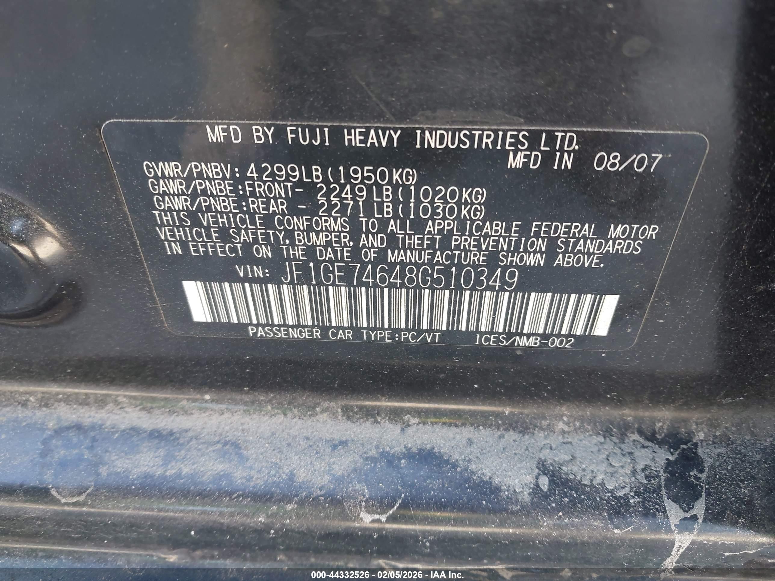 SUBARU IMPREZA image 9