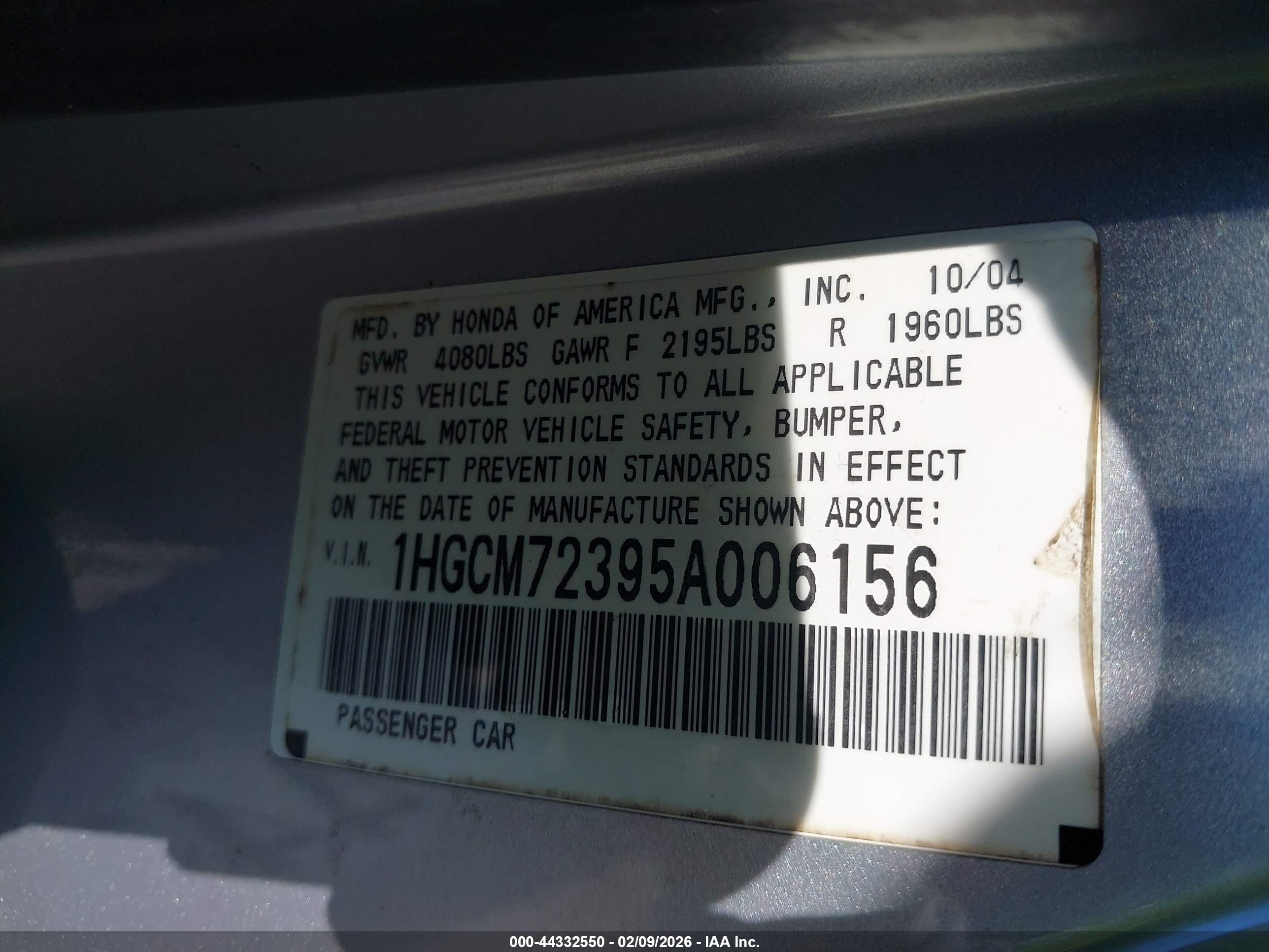 HONDA ACCORD image 9