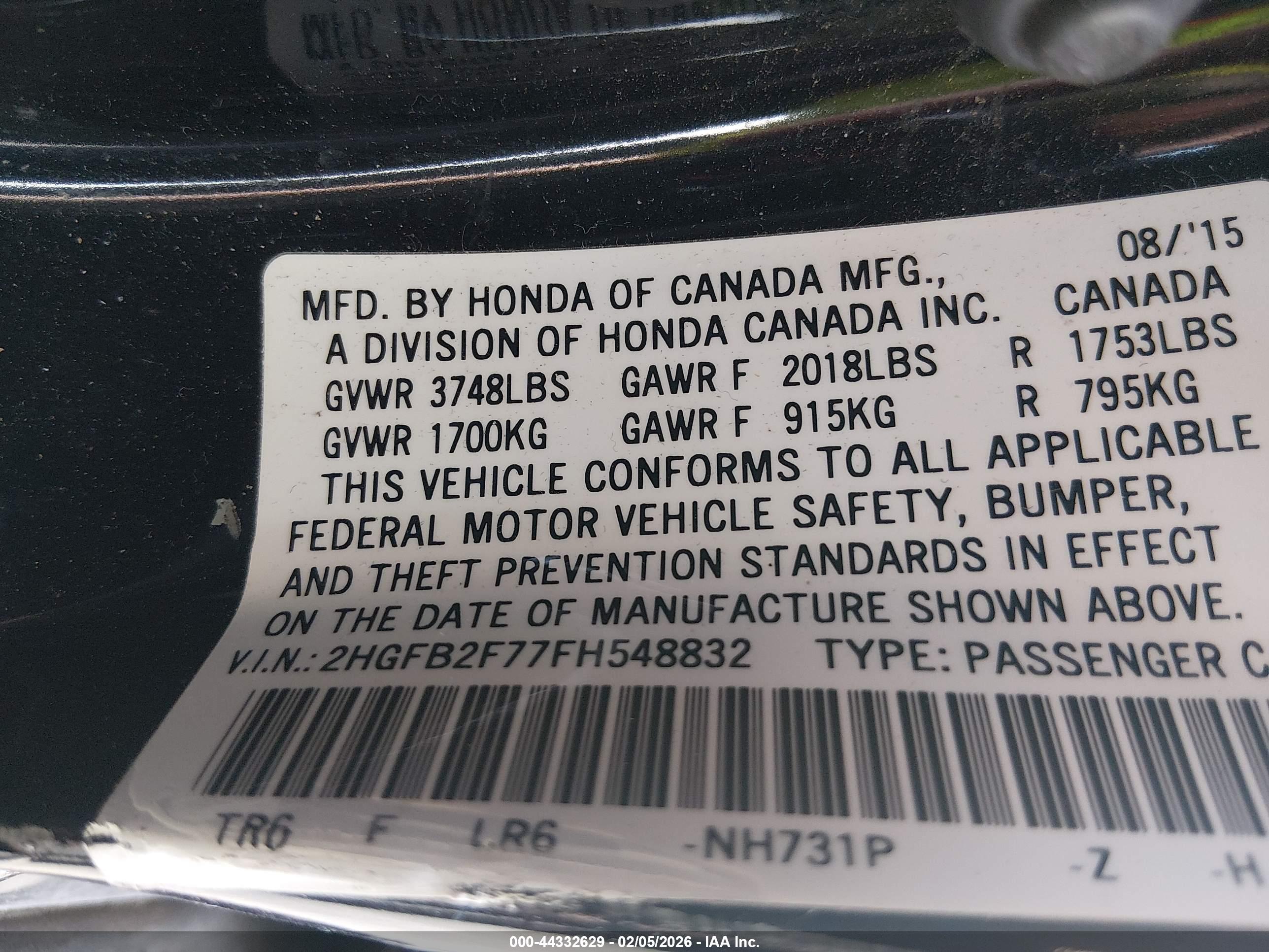 HONDA CIVIC image 9